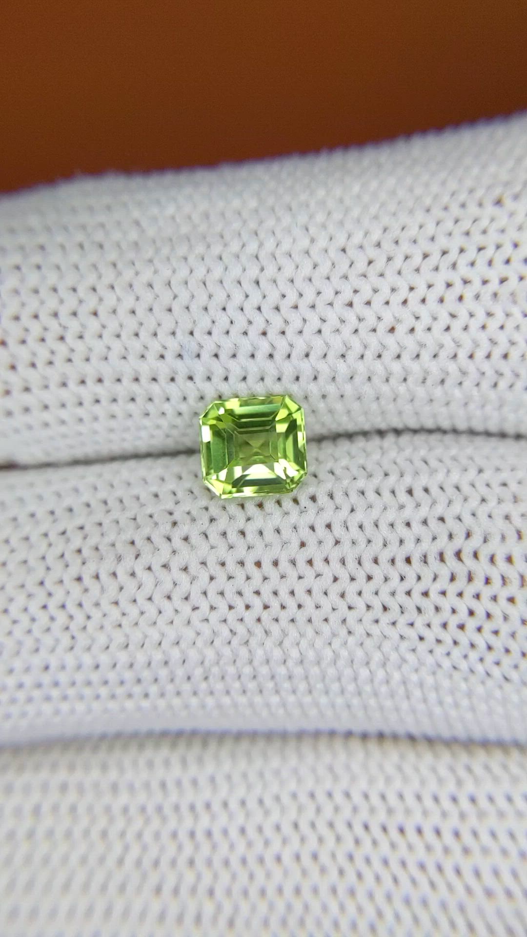 1.09 Ct. Yellowish Green Peridot from Pakistan Size Video