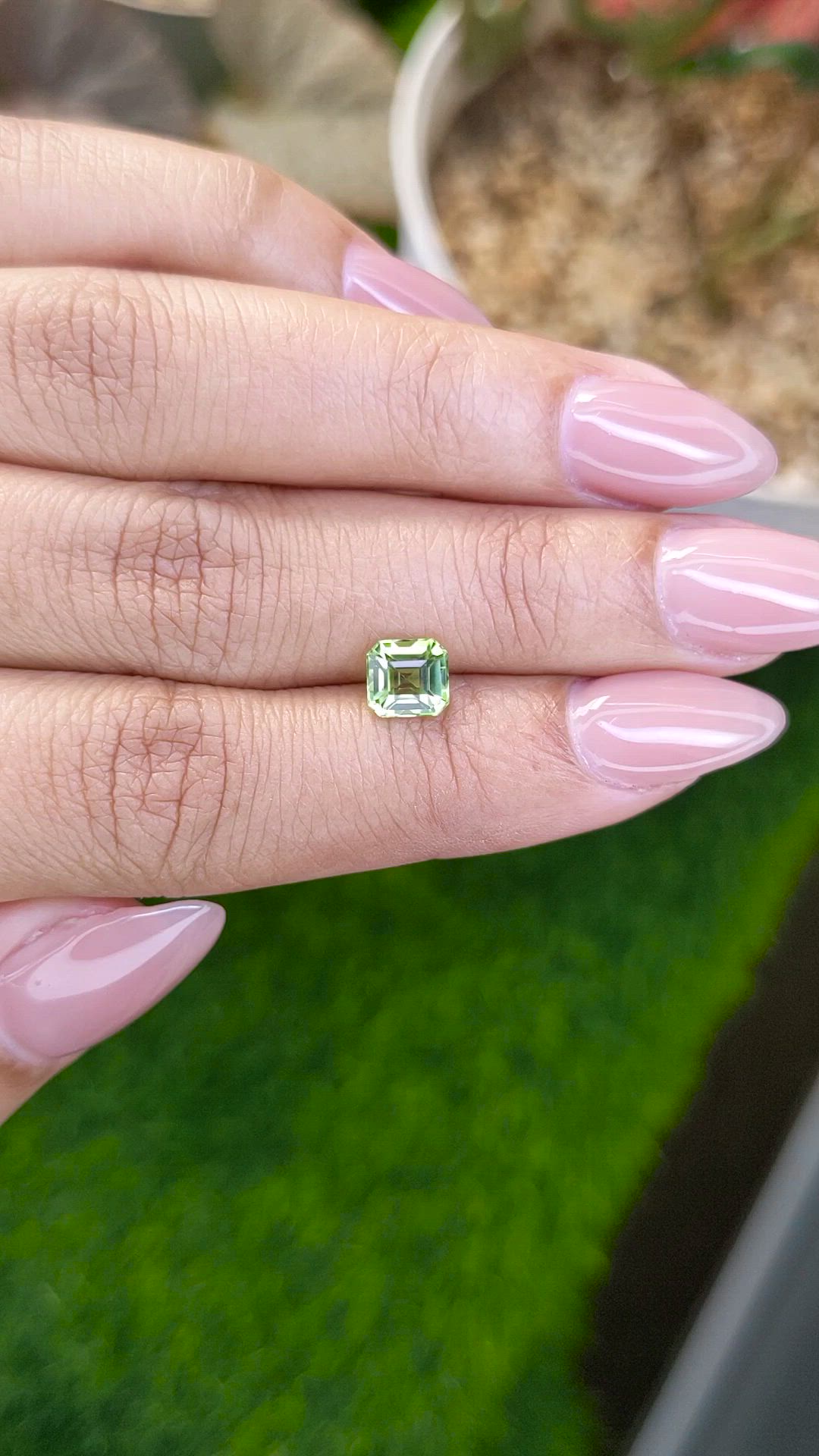 1.09 Ct. Yellowish Green Peridot from Pakistan Size Video