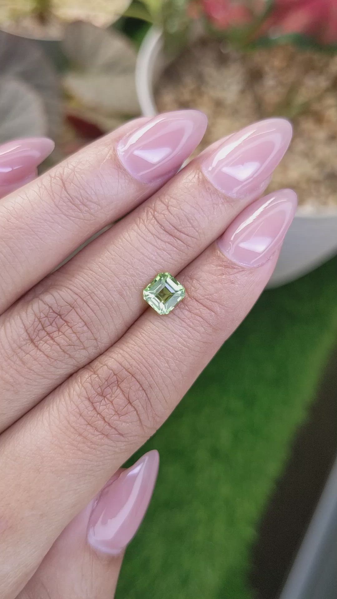 1.09 Ct. Yellowish Green Peridot from Pakistan Size Video