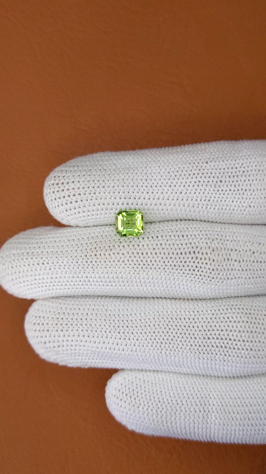 1.09 Ct. Yellowish Green Peridot from Pakistan Size Video