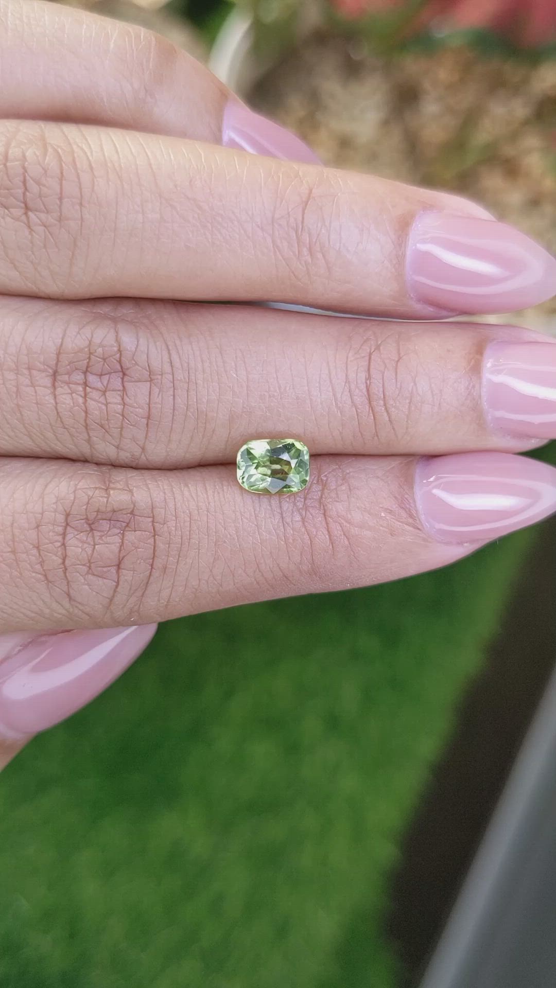 1.15 Ct. Yellowish Green Peridot from Pakistan Size Video