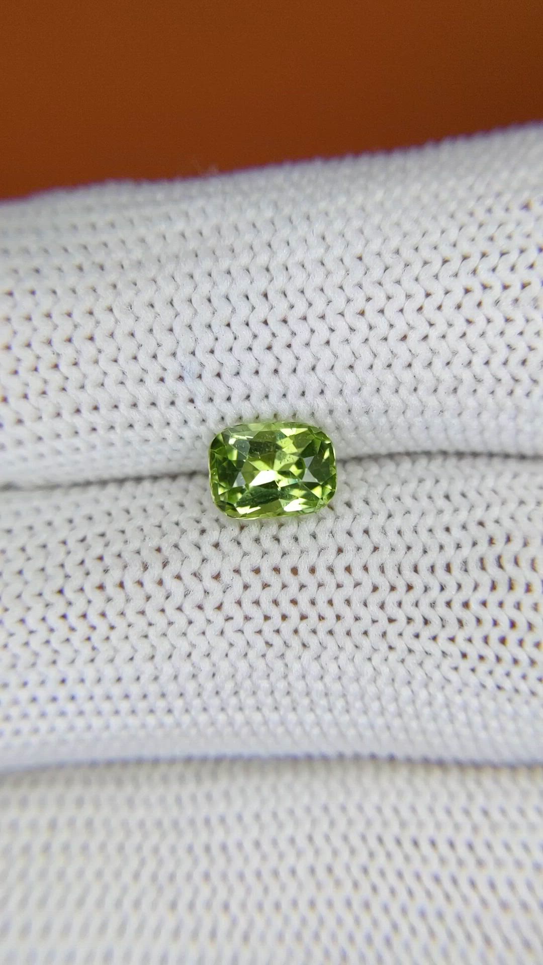 1.15 Ct. Yellowish Green Peridot from Pakistan Size Video