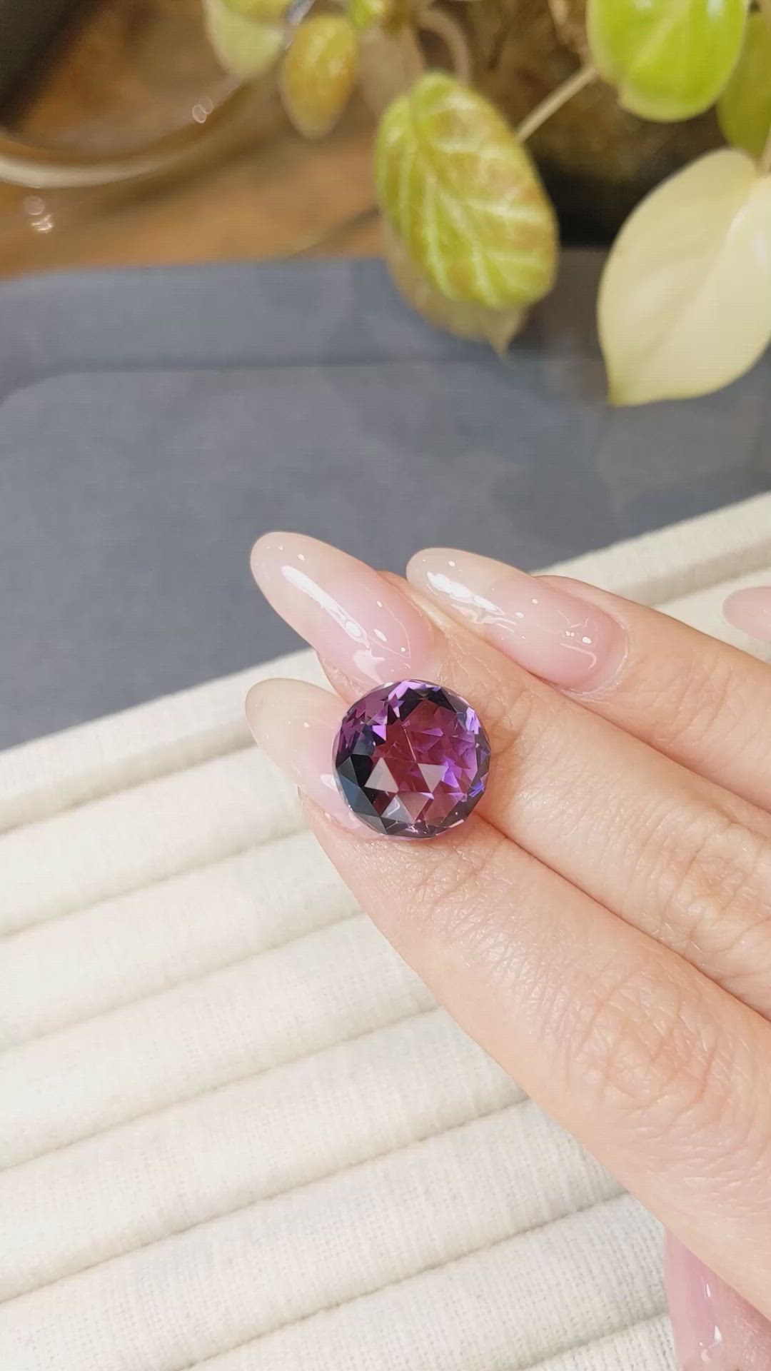 16.58 Ct. Purple Amethyst from Brazil Size Video