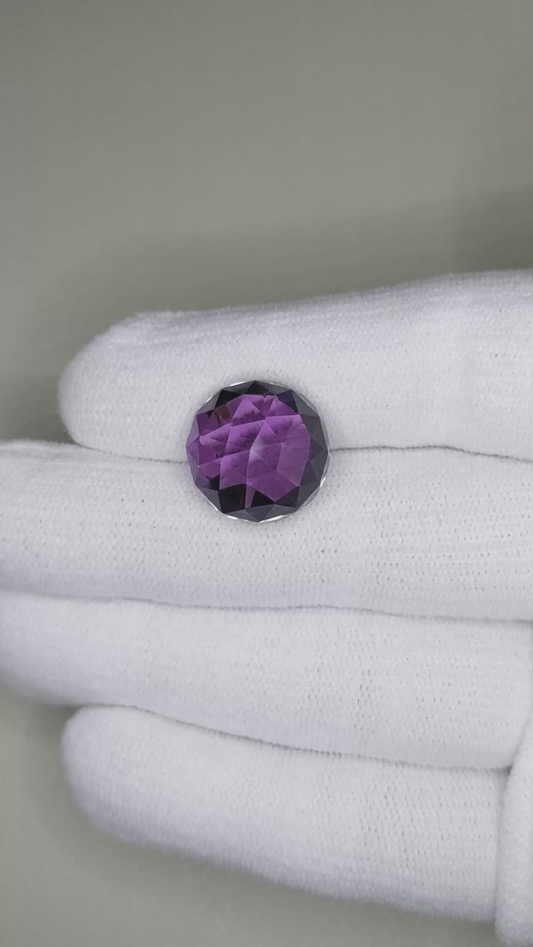 16.58 Ct. Purple Amethyst from Brazil Size Video
