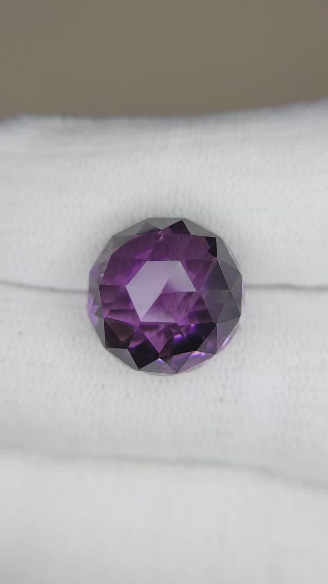 16.58 Ct. Purple Amethyst from Brazil Size Video