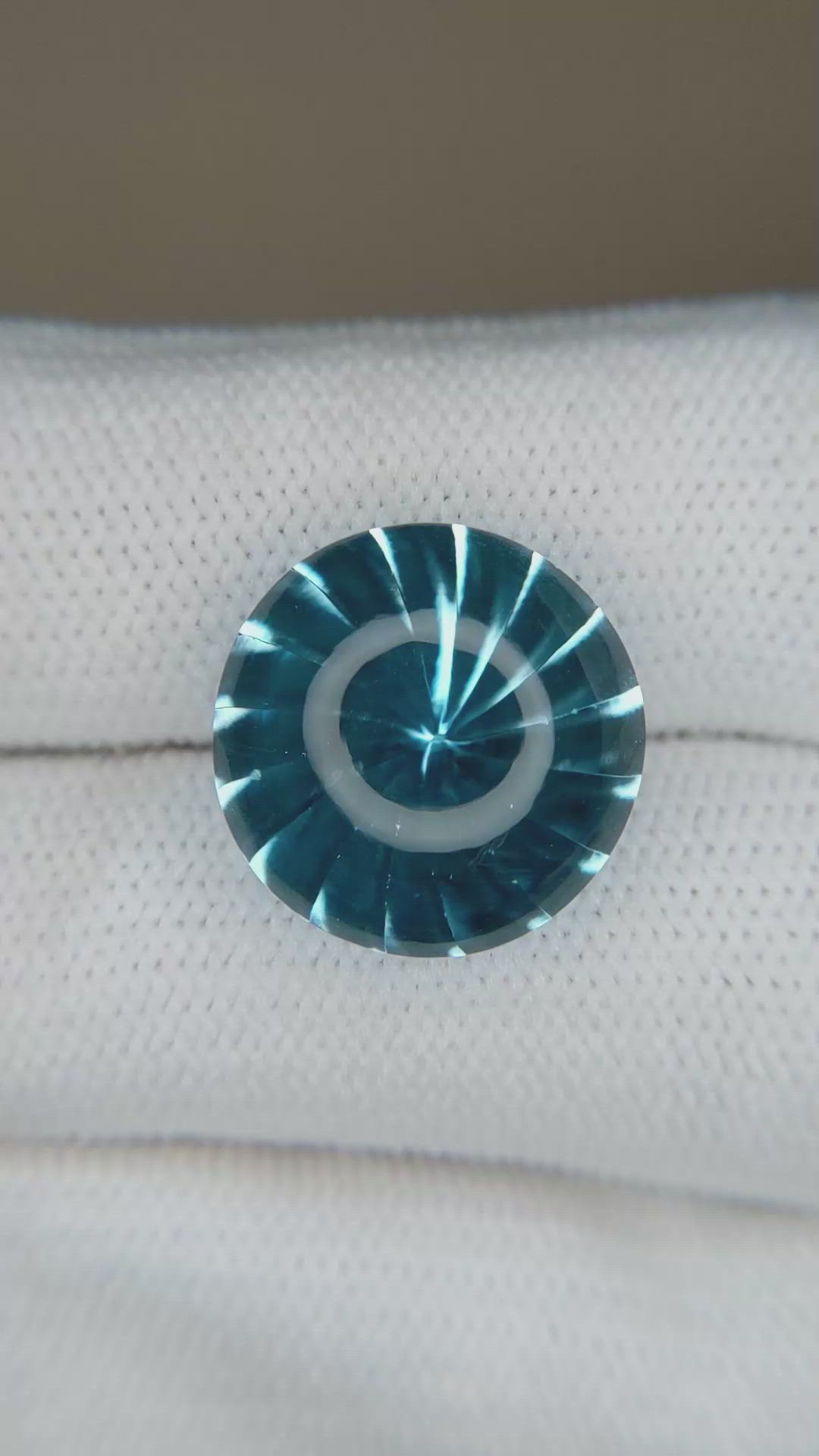 15.02 Ct. Swiss Blue Cabochon Topaz from Brazil Size Video