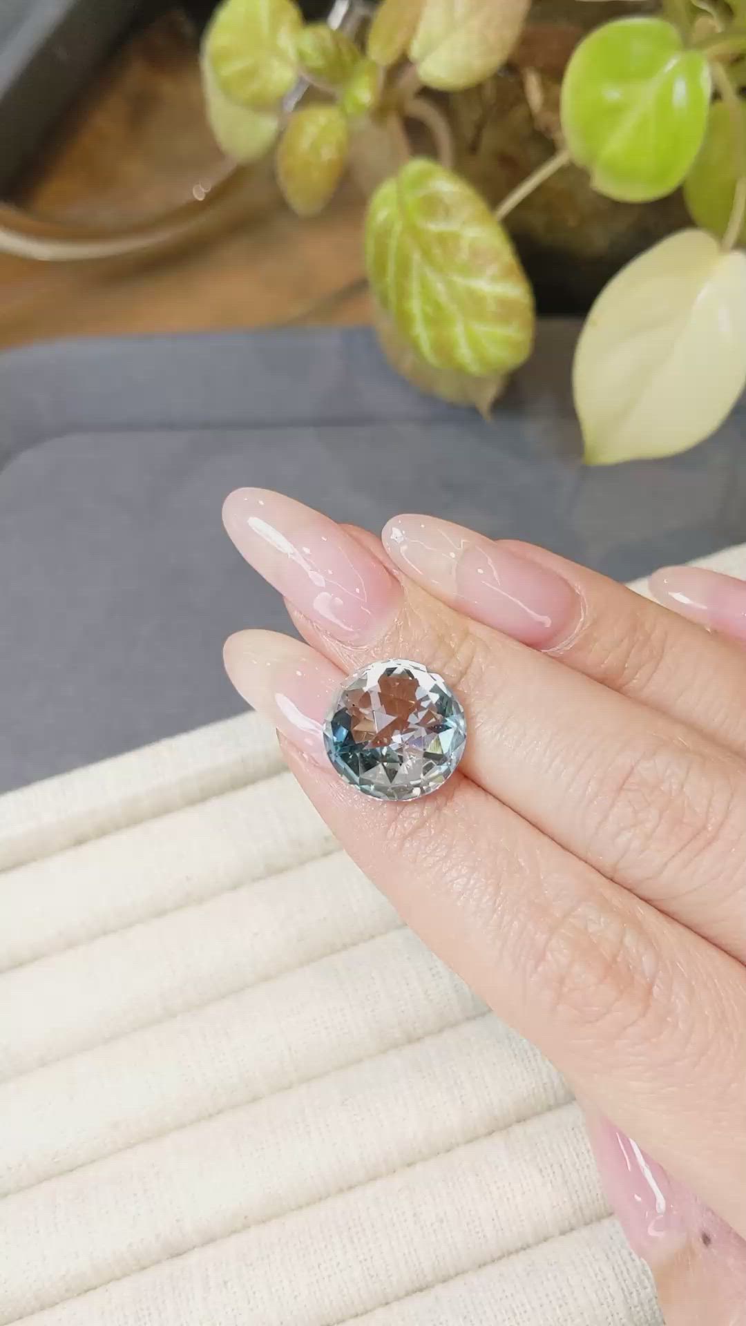 16.77 Ct. Sky Blue Topaz from Brazil Size Video