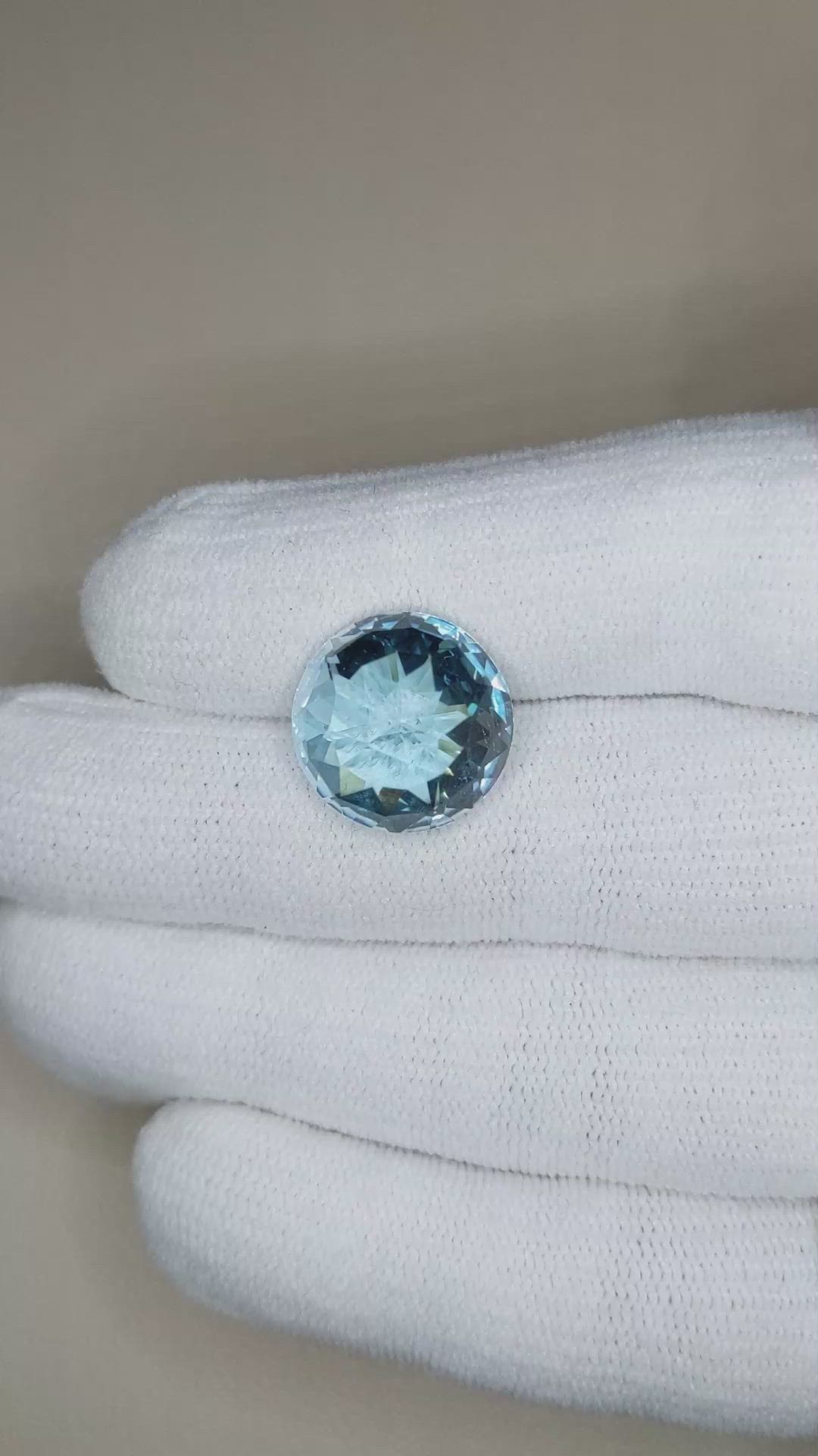 16.77 Ct. Sky Blue Topaz from Brazil Size Video