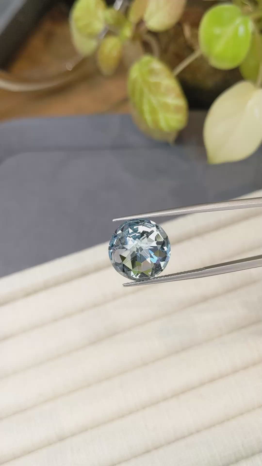16.77 Ct. Sky Blue Topaz from Brazil Size Video