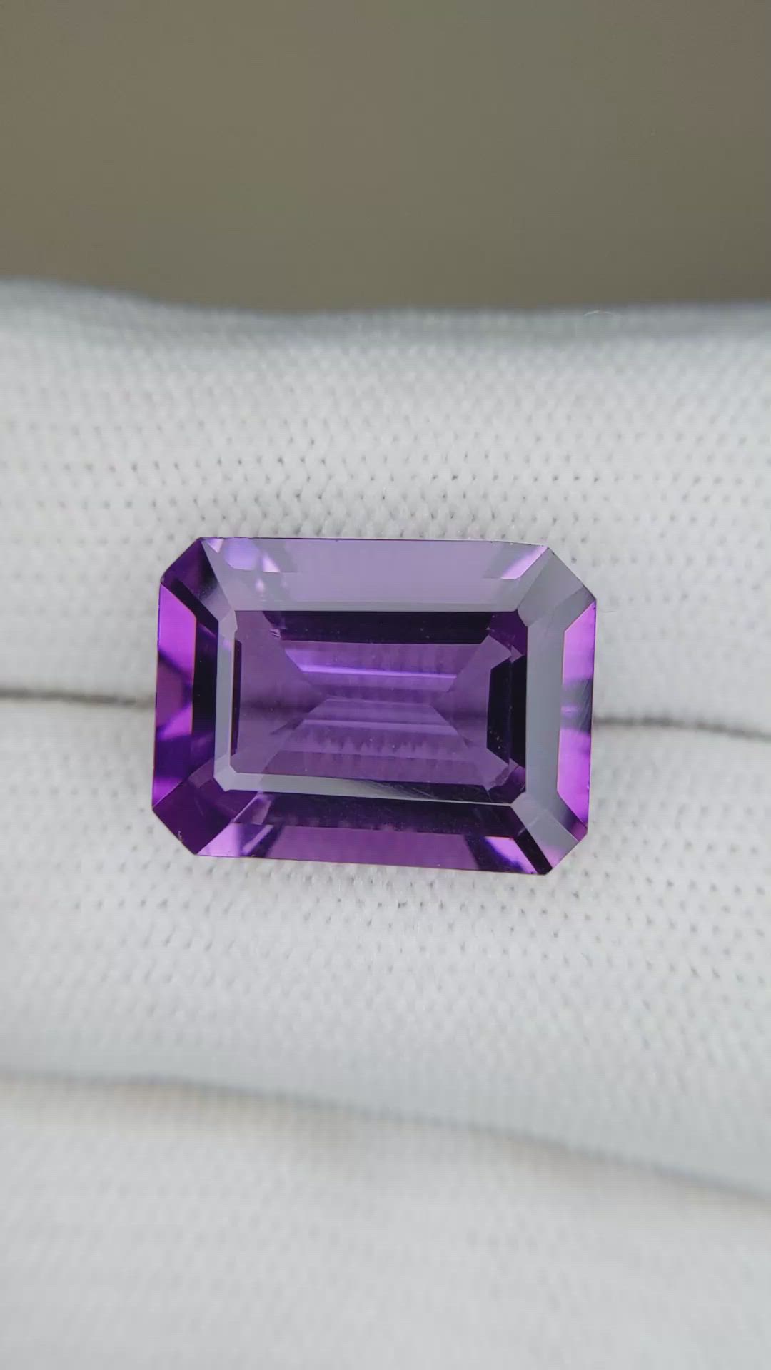 9.59 Ct. Purple Amethyst from Brazil Size Video