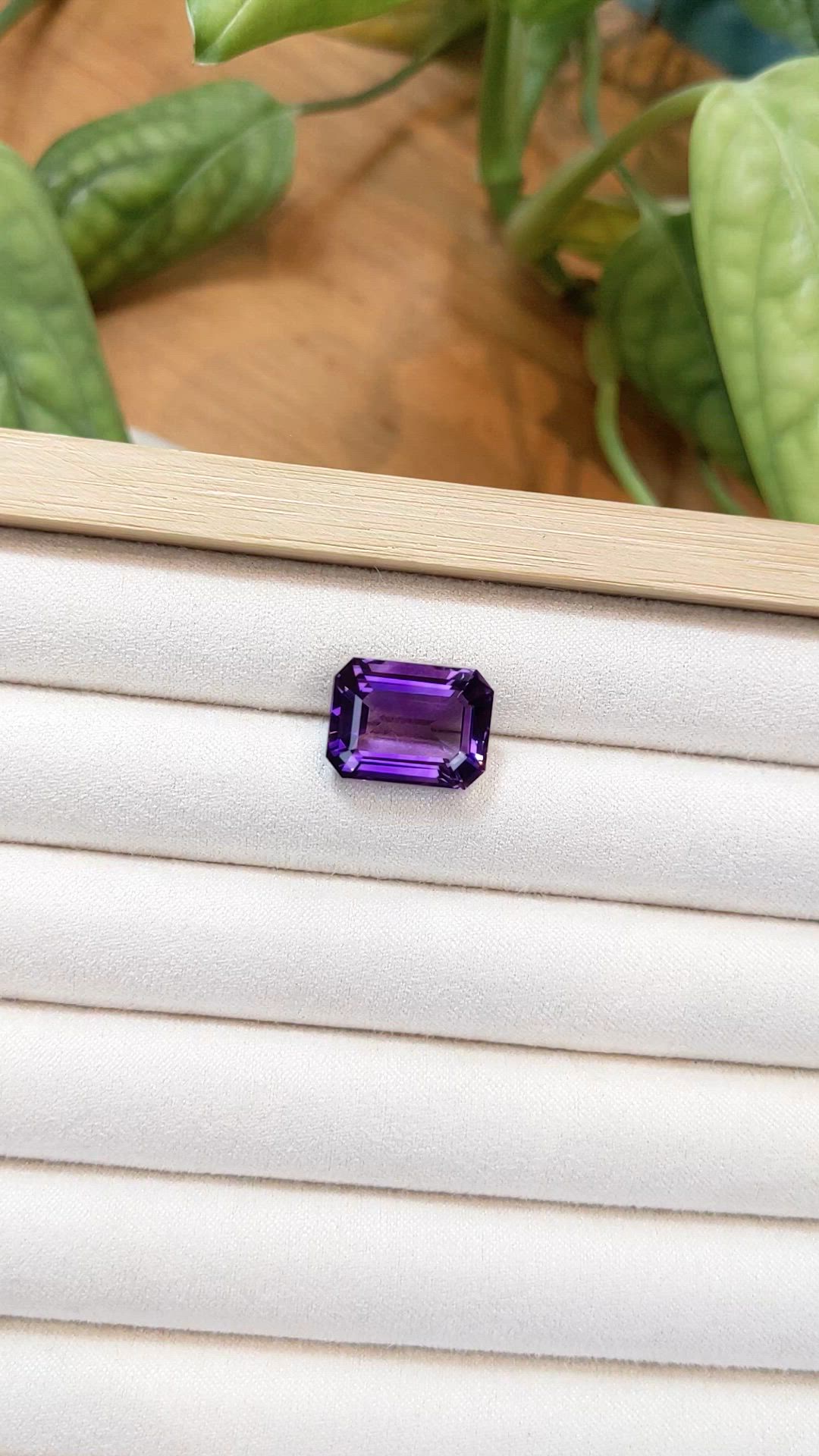 11.33 Ct. Purple Amethyst from Brazil Size Video