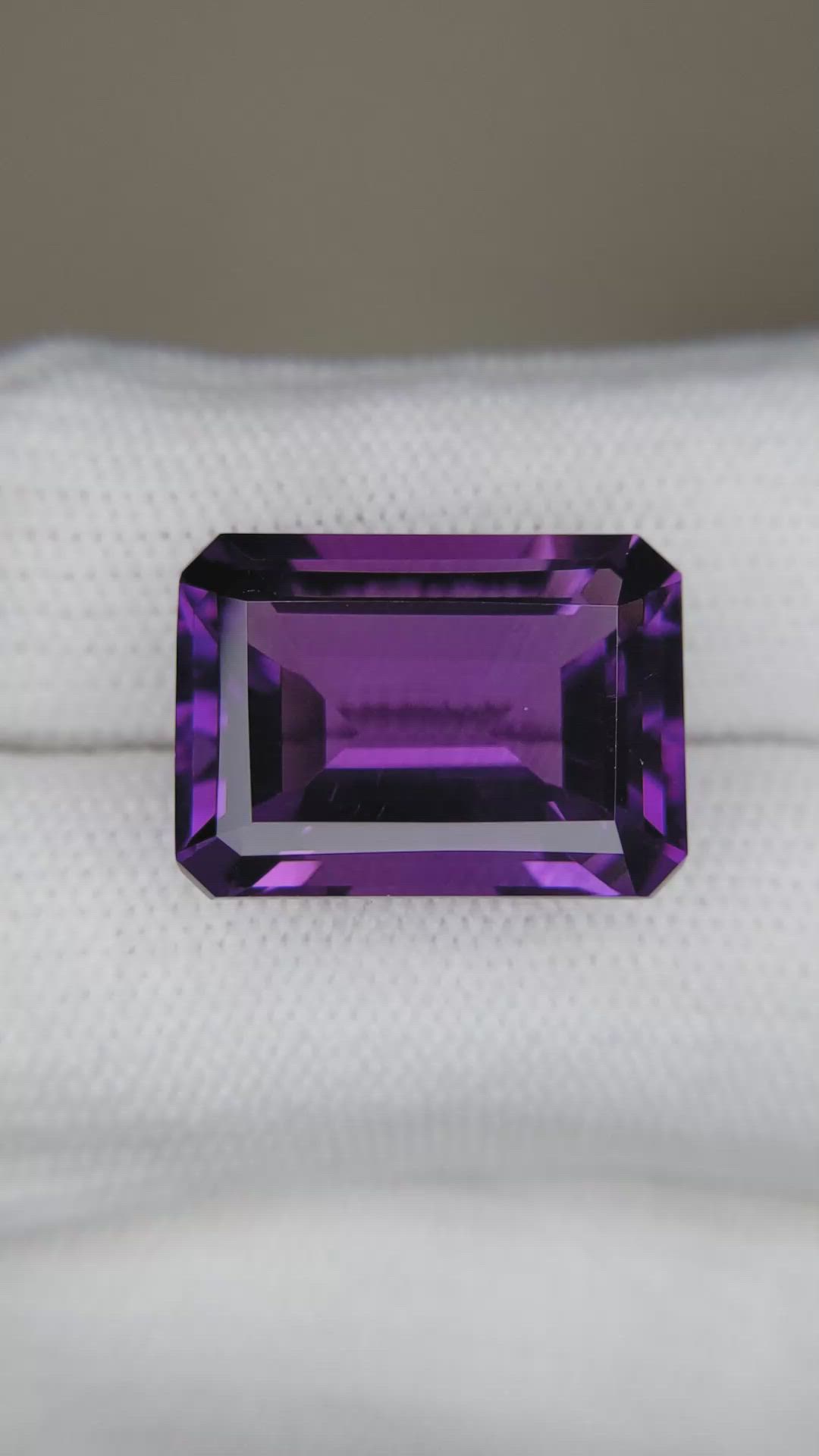 15.56 Ct. Purple Amethyst from Brazil Size Video