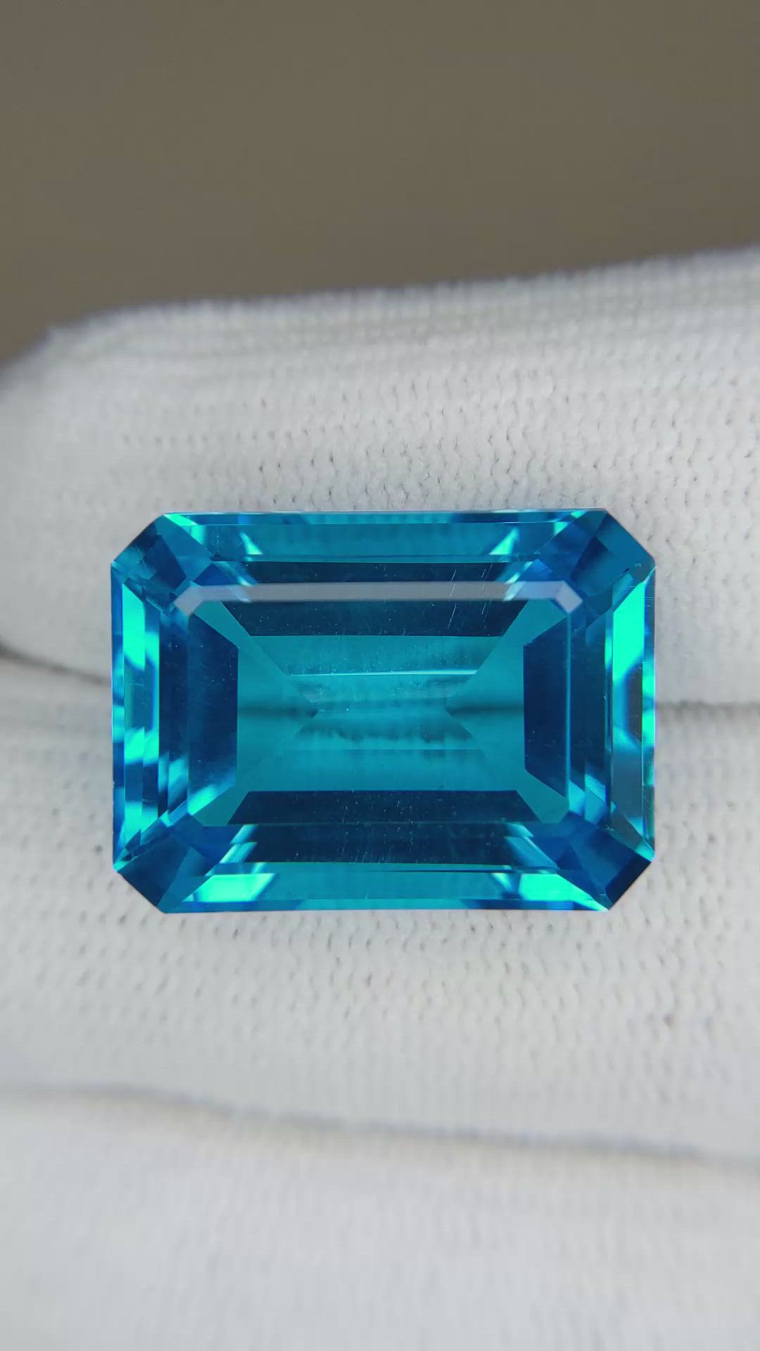 28.11 Ct. Swiss Blue Topaz from Brazil Size Video