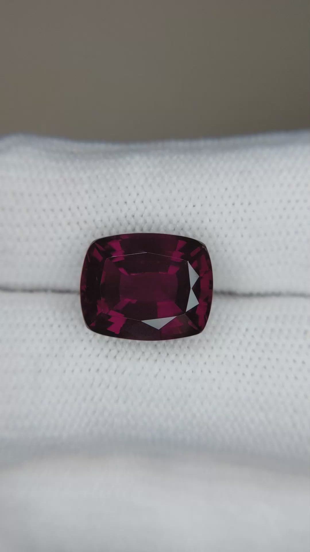 8.38 Ct. Purplish Red Rubellite Tourmaline from Brazil Size Video