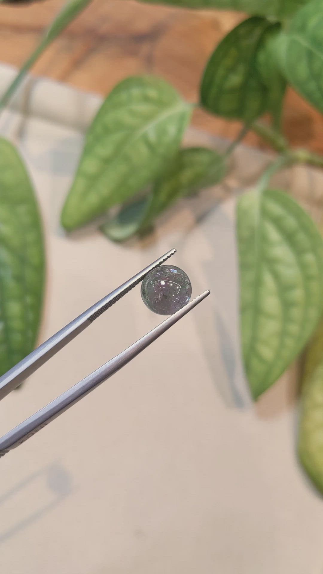 4.09 Ct. Cabochon Alexandrite from Russia Size Video