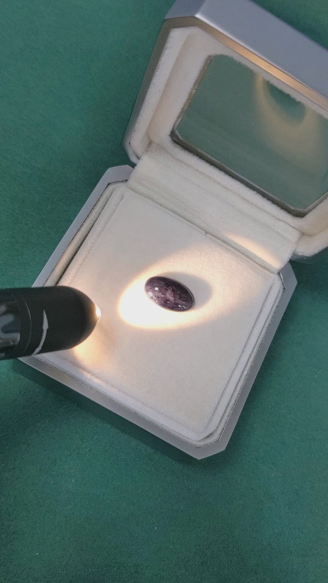 4.16 Ct. Cabochon Alexandrite from Russia Size Video