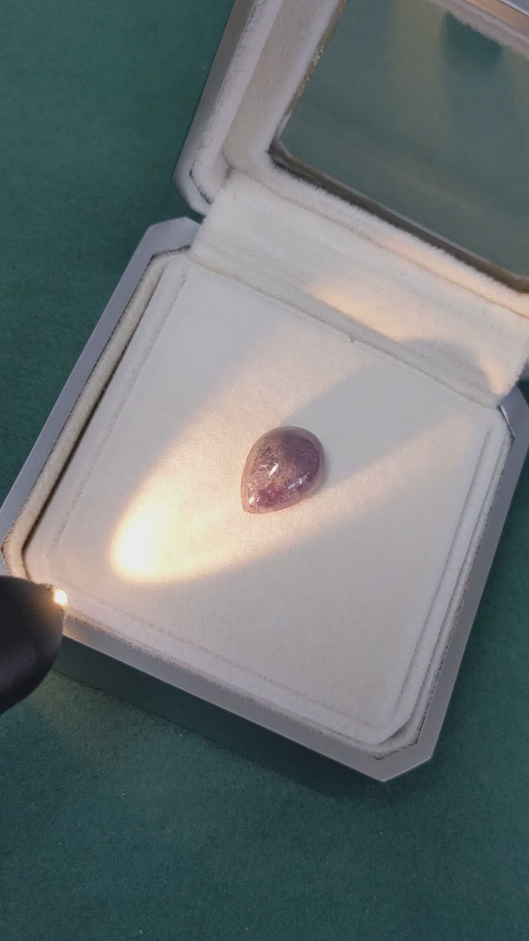 7.90 Ct. Cabochon Alexandrite from Russia Size Video