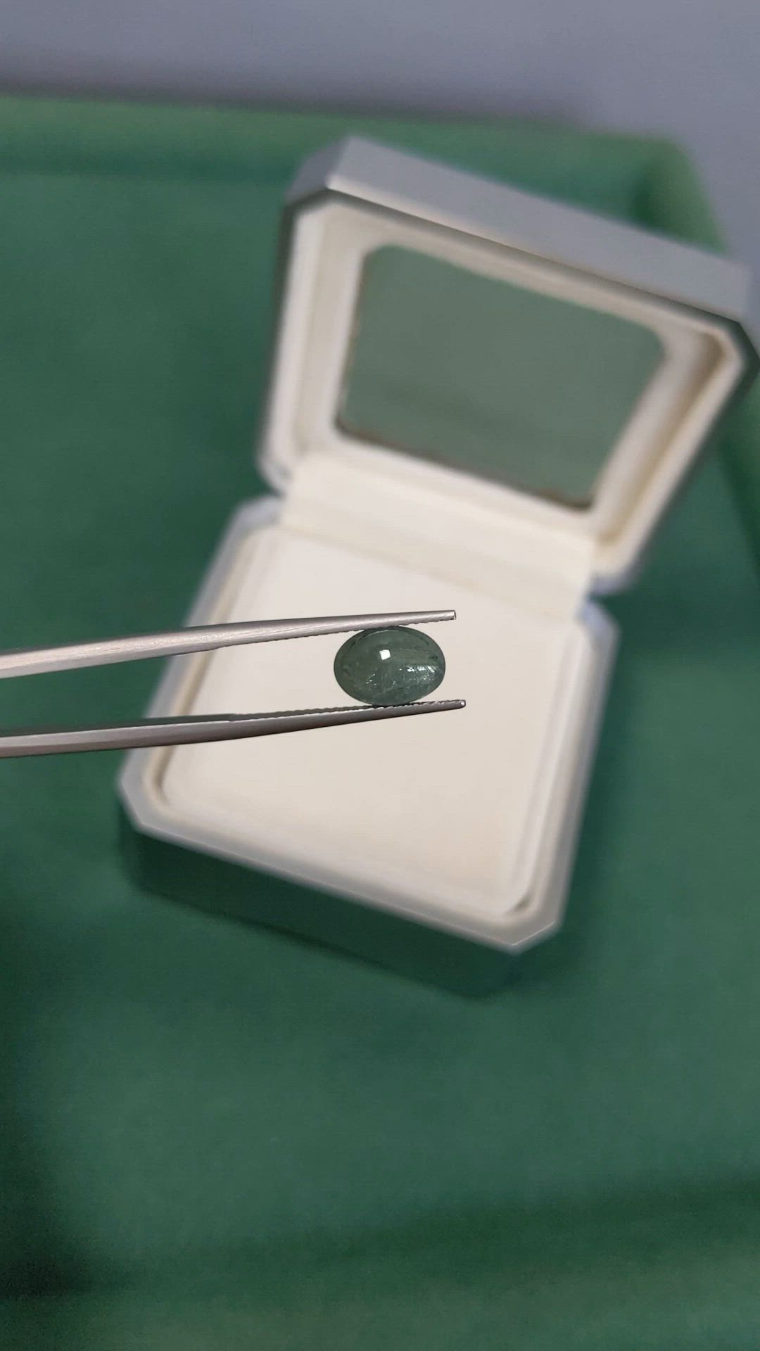 2.76 Ct. Cabochon Alexandrite from Russia Size Video