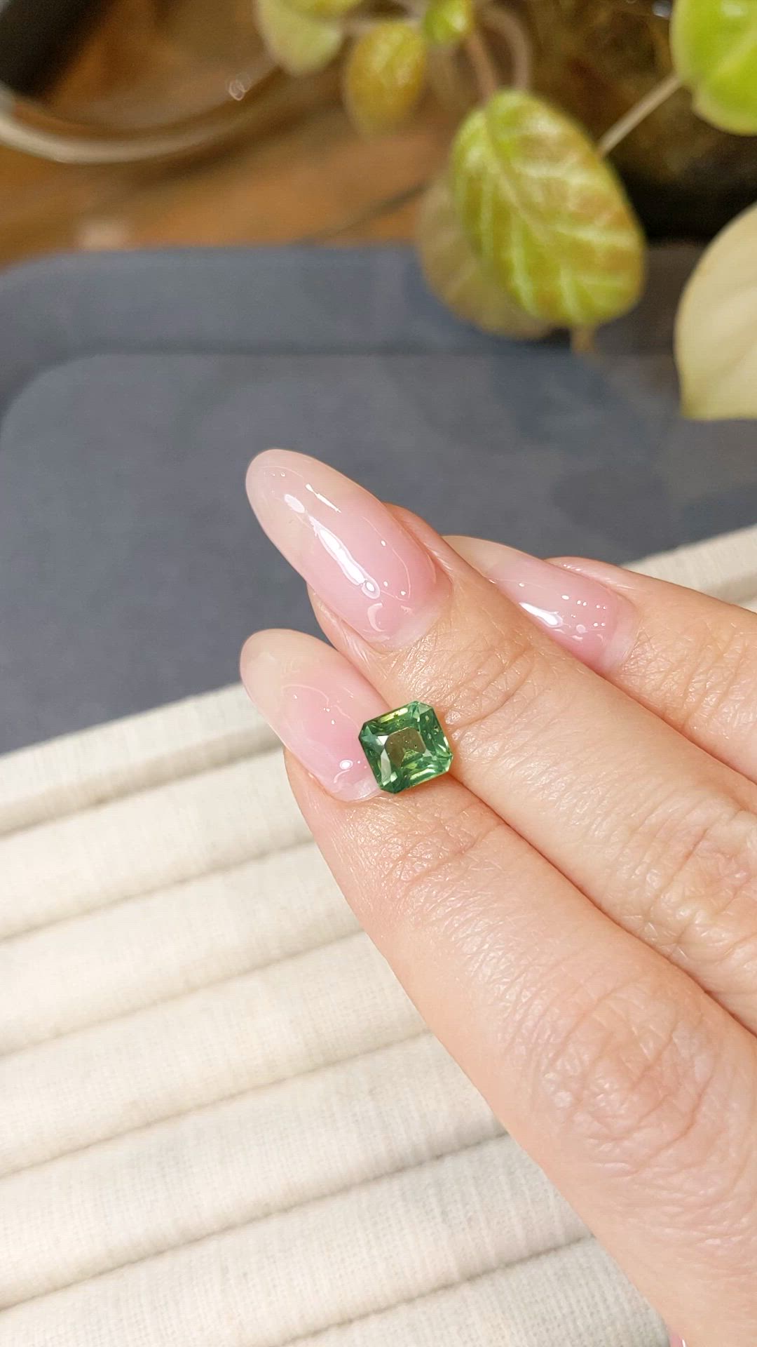 2.31 Ct. Green Zircon from Cambodia Size Video