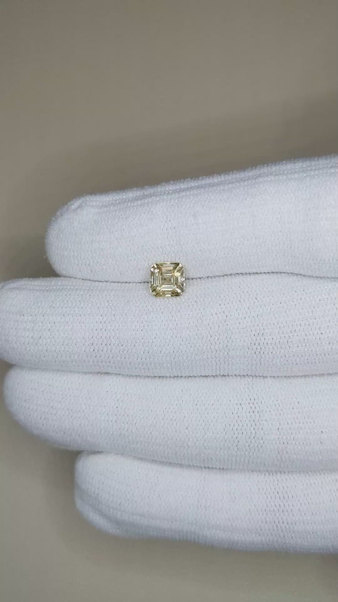 1.60 Ct. Yellow Zircon from Cambodia Size Video
