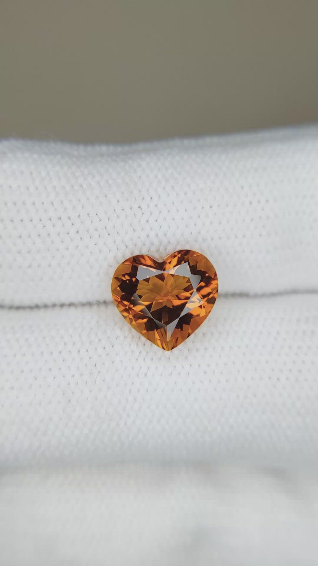 2.75 Ct. Brownish Orange Citrine from Brazil Size Video