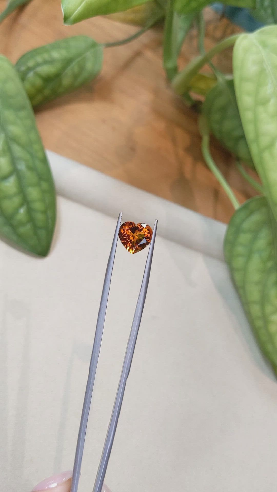 2.75 Ct. Brownish Orange Citrine from Brazil Size Video