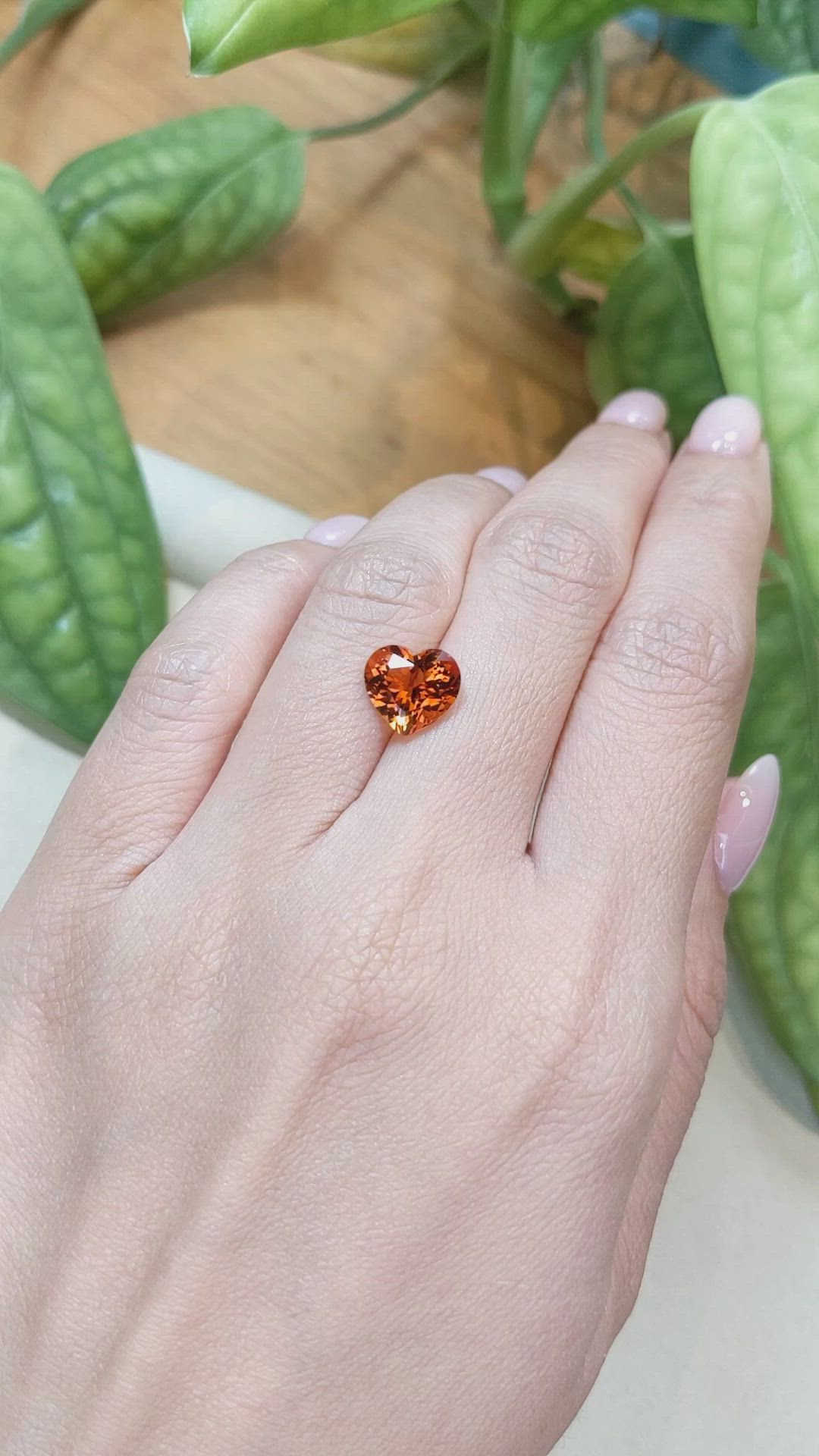 2.75 Ct. Brownish Orange Citrine from Brazil Size Video