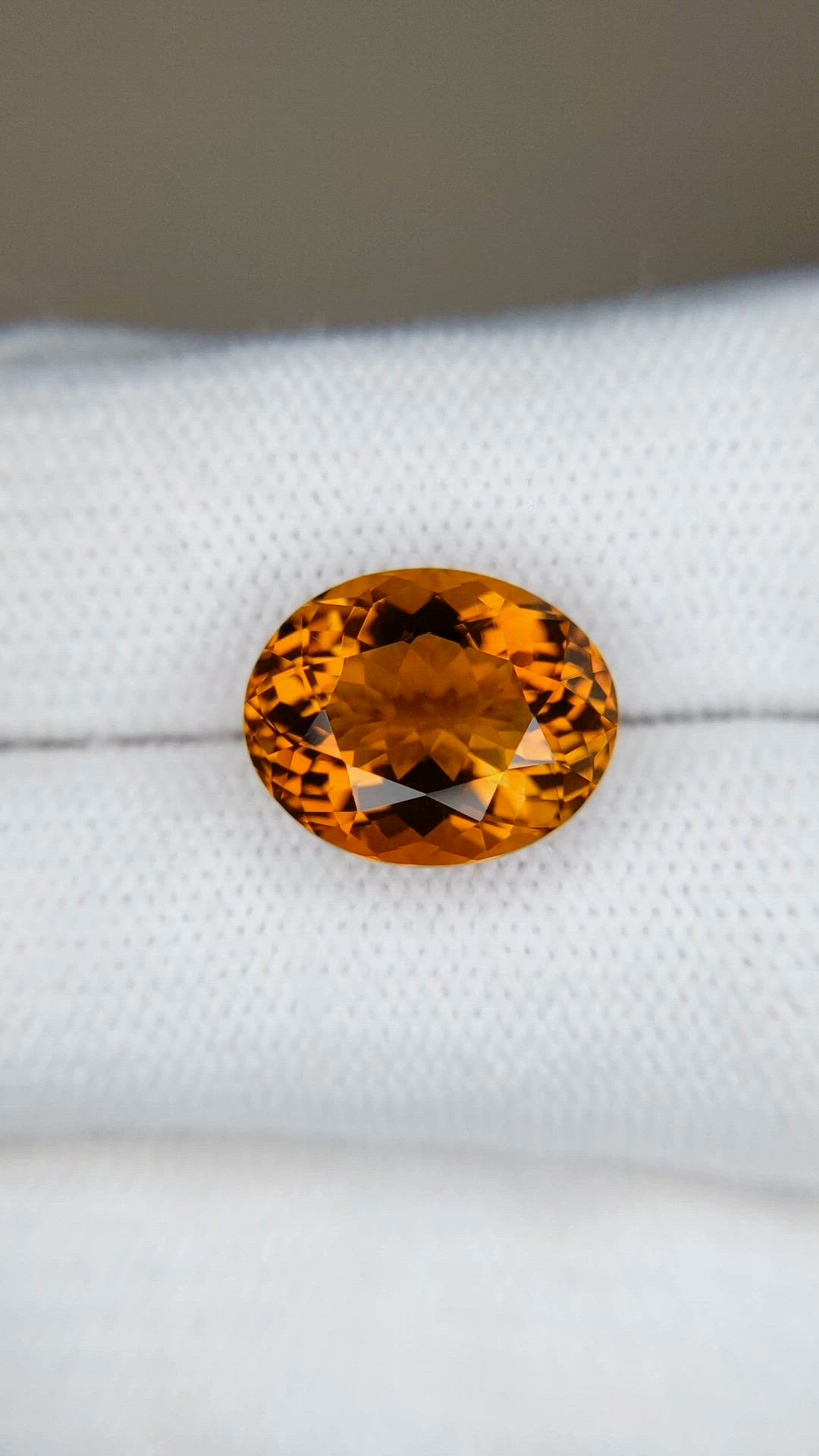 5.84 Ct. Orange Citrine from Bolivia Size Video