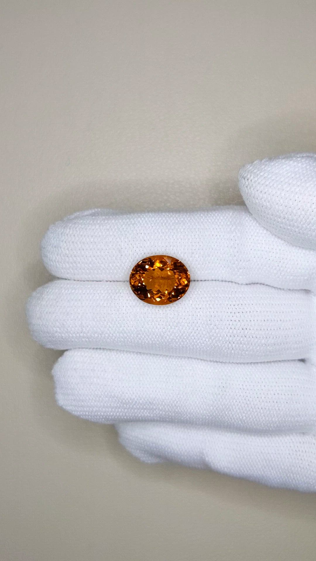 5.22 Ct. Madeira (Reddish Orange) Citrine from Bolivia Size Video
