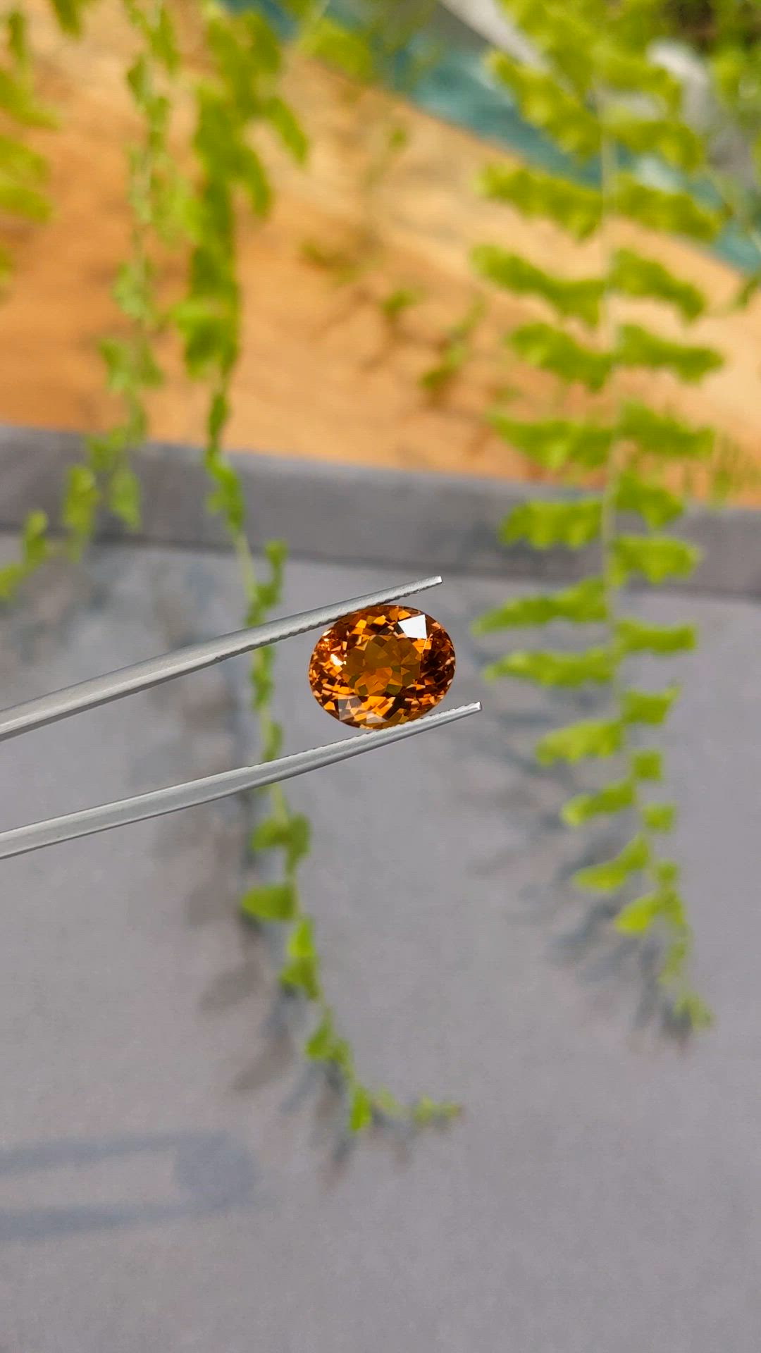 5.22 Ct. Madeira (Reddish Orange) Citrine from Bolivia Size Video