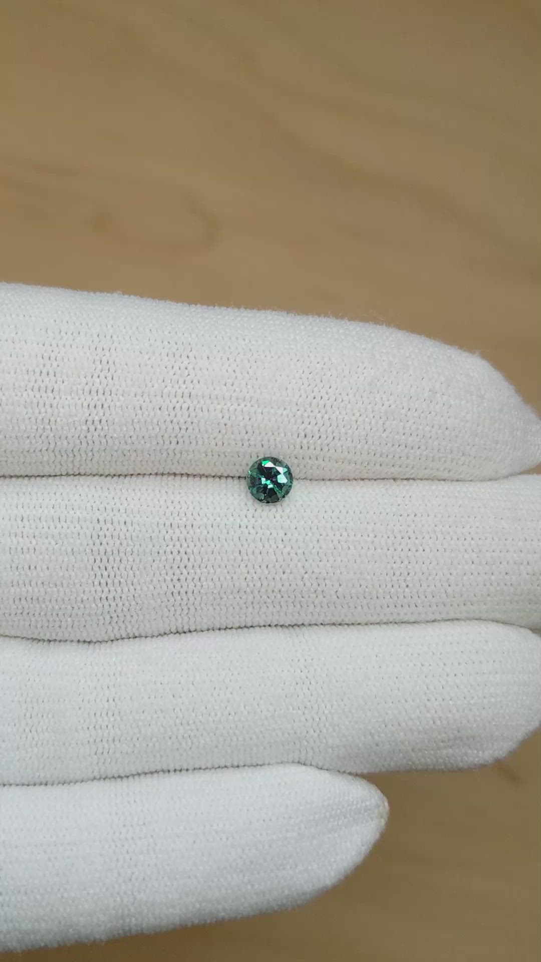 0.57 Ct. Alexandrite from Brazil Size Video