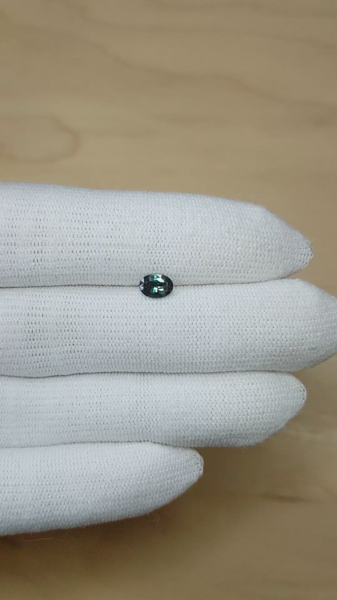 0.61 Ct. Alexandrite from Brazil Size Video