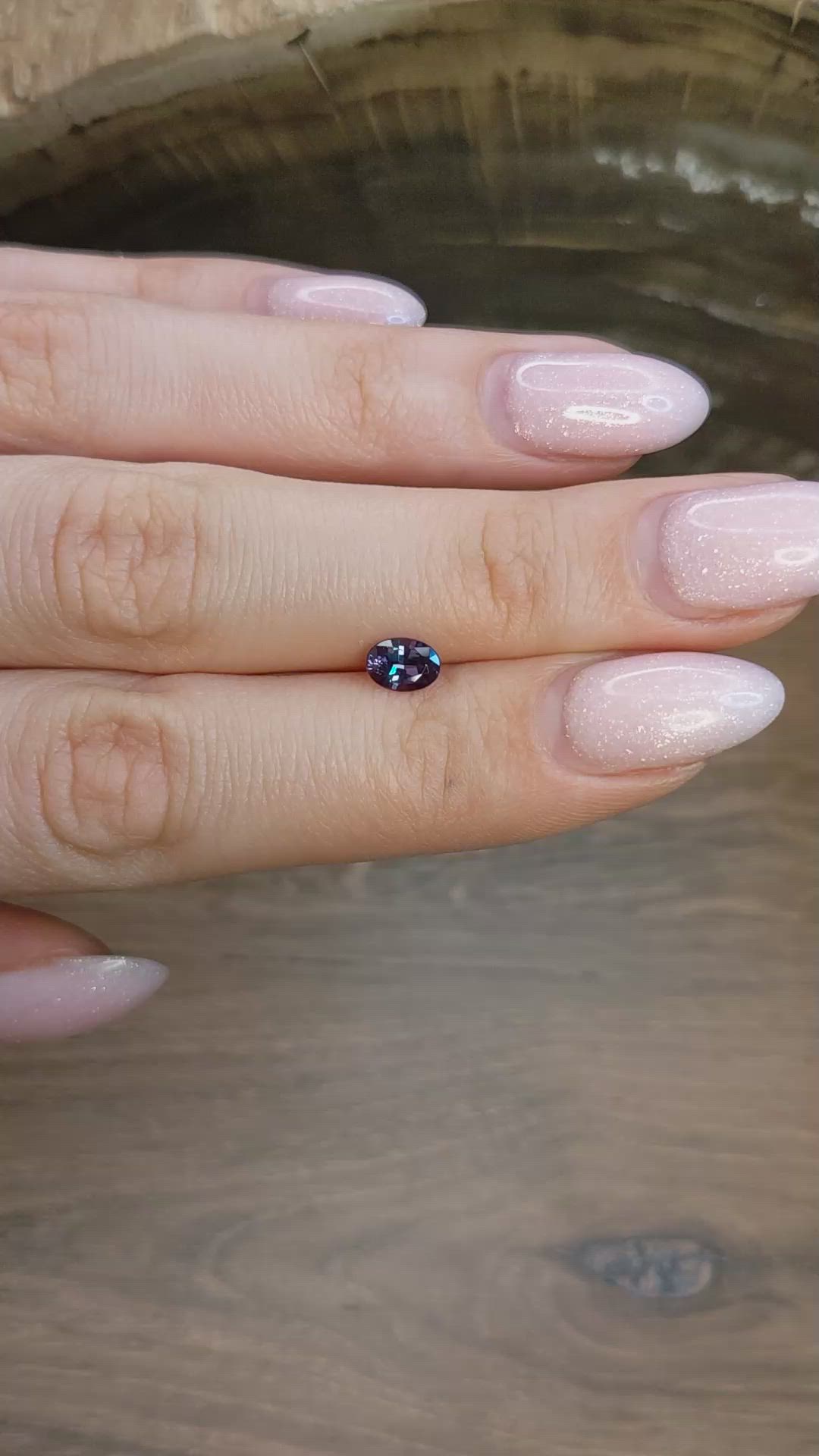 0.61 Ct. Alexandrite from Brazil Size Video