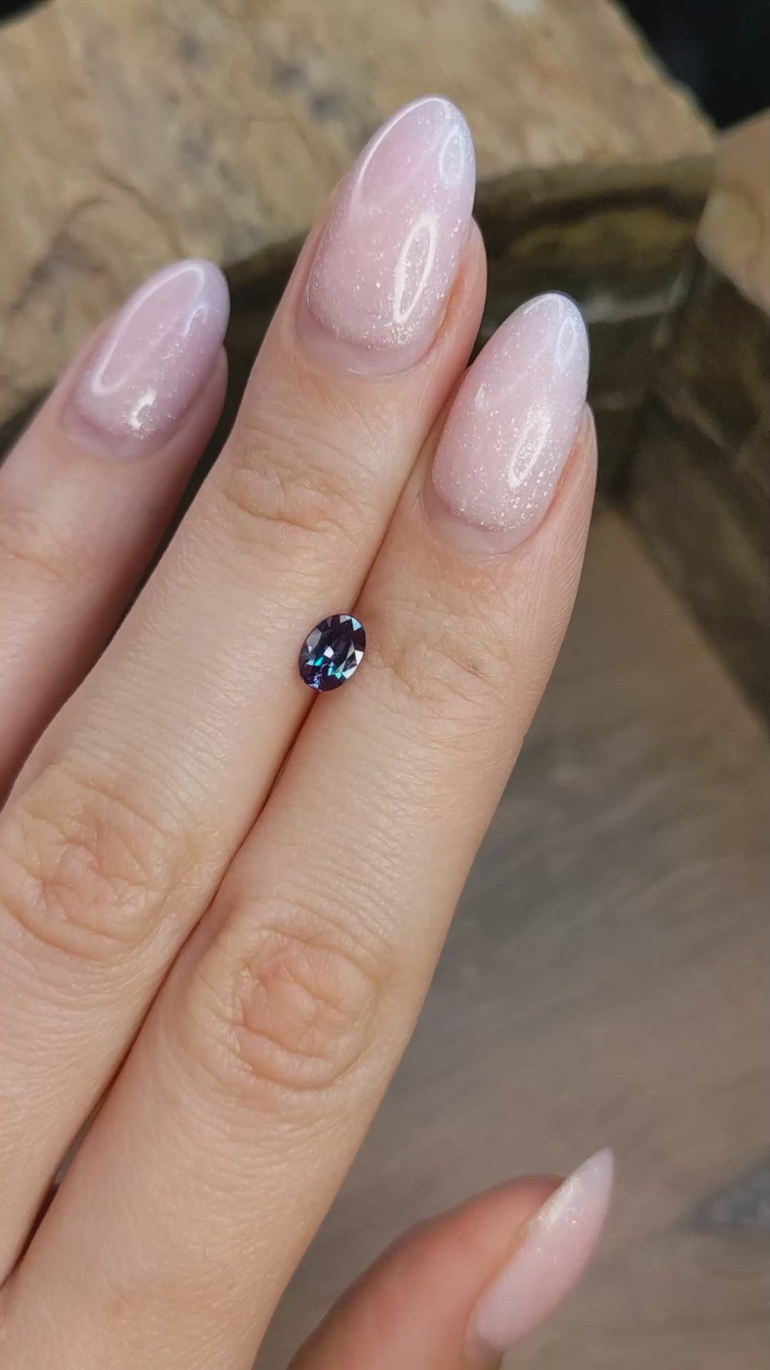 0.61 Ct. Alexandrite from Brazil Size Video