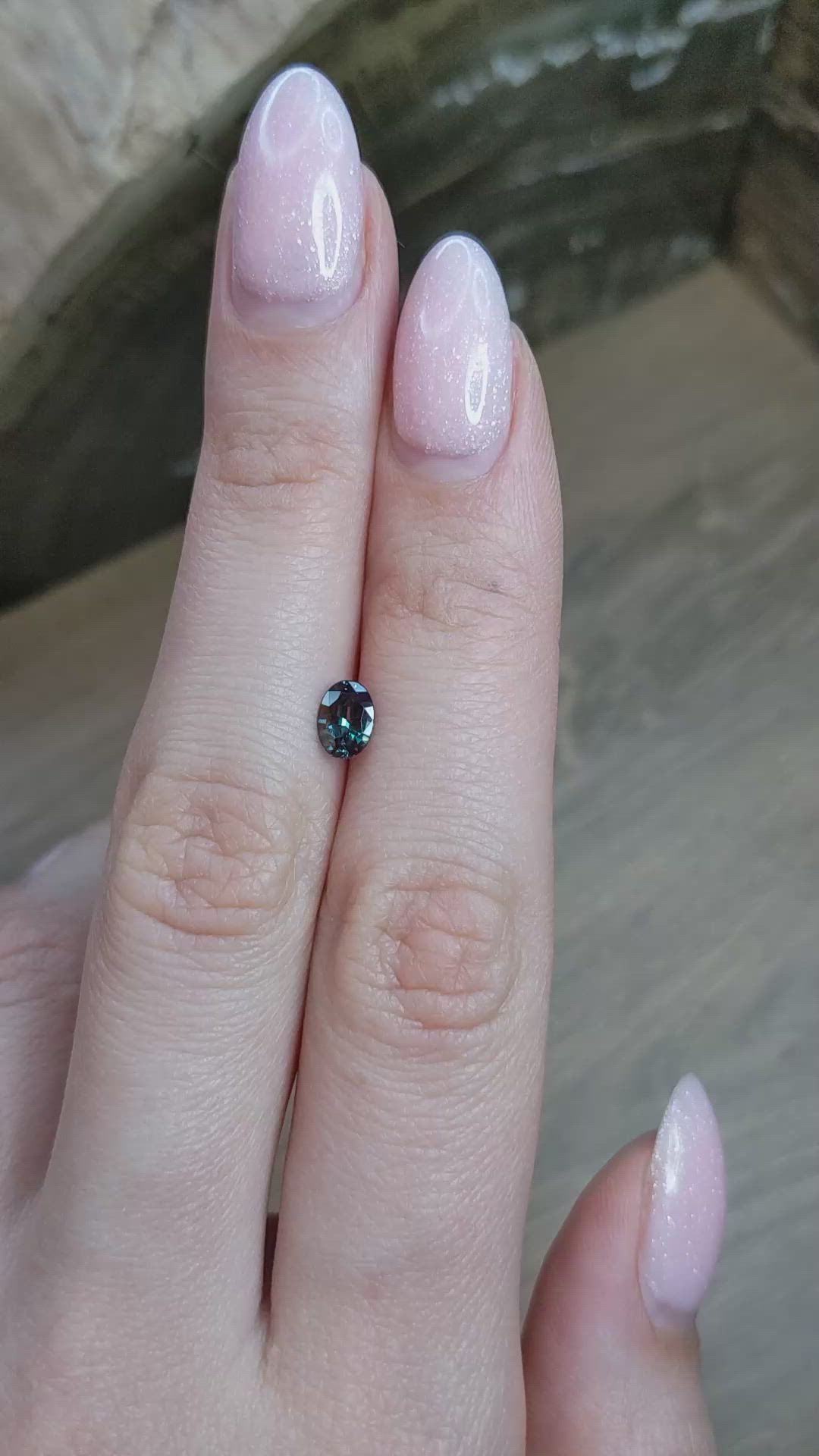0.61 Ct. Alexandrite from Brazil Size Video