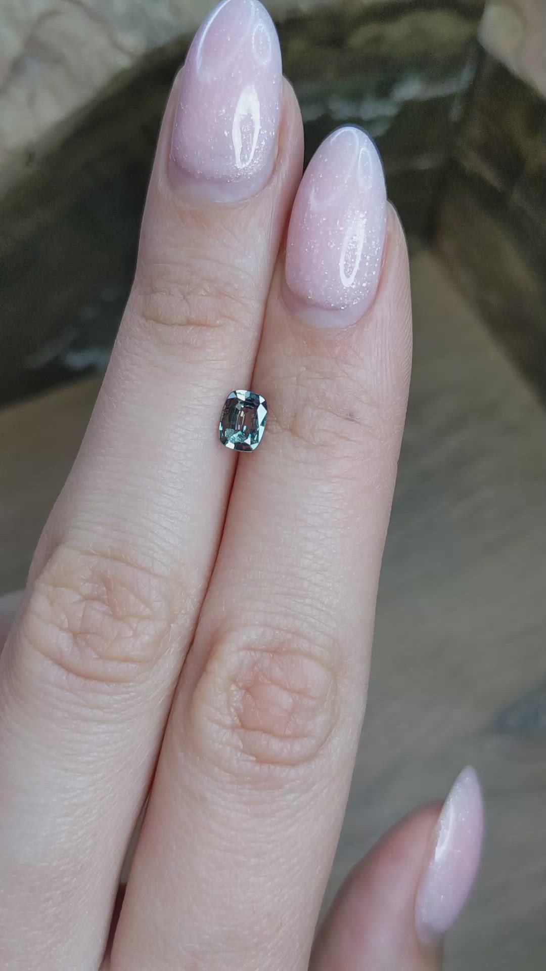 0.63 Ct. Alexandrite from Brazil Size Video