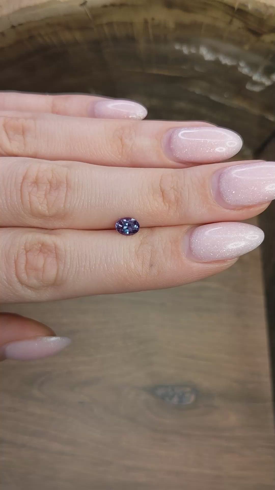 0.63 Ct. Alexandrite from Brazil Size Video