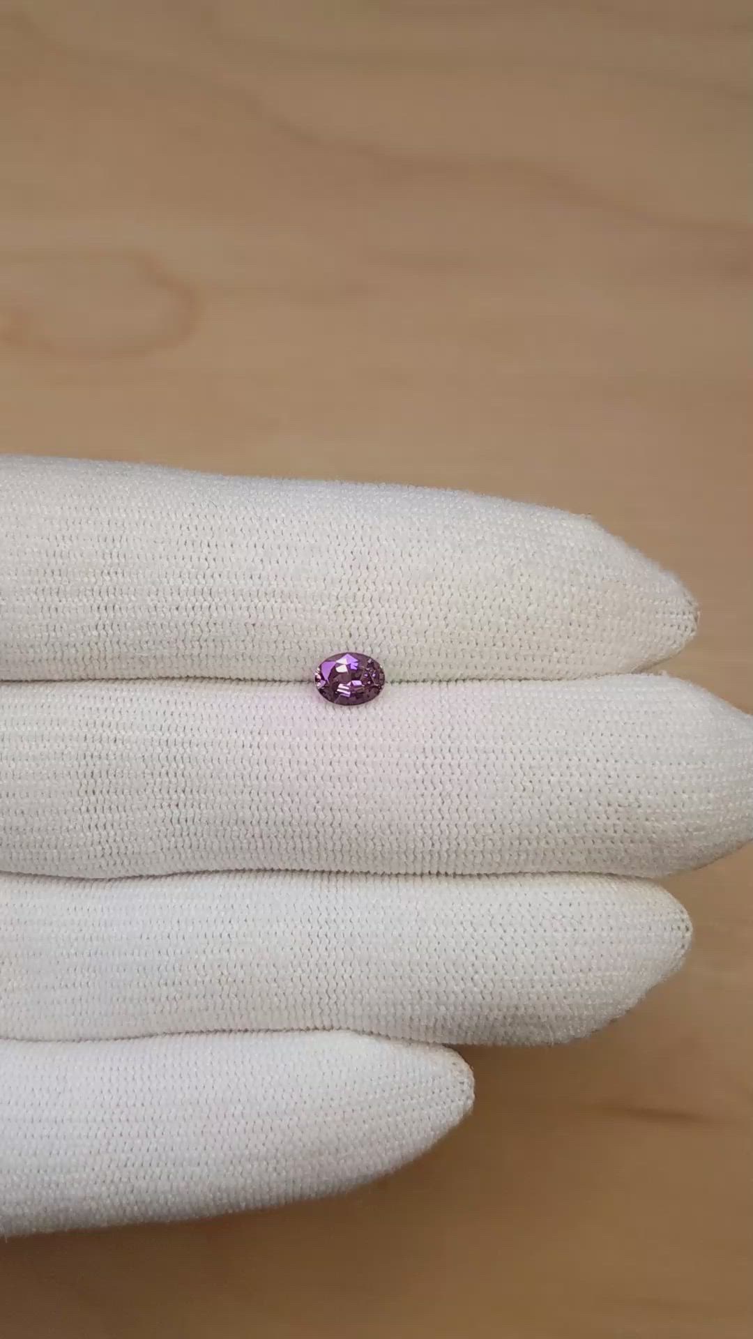 0.63 Ct. Alexandrite from Brazil Size Video