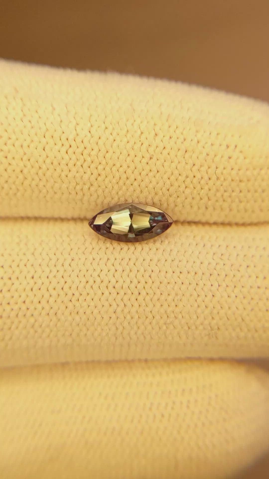 0.73 Ct. Alexandrite from Brazil Size Video