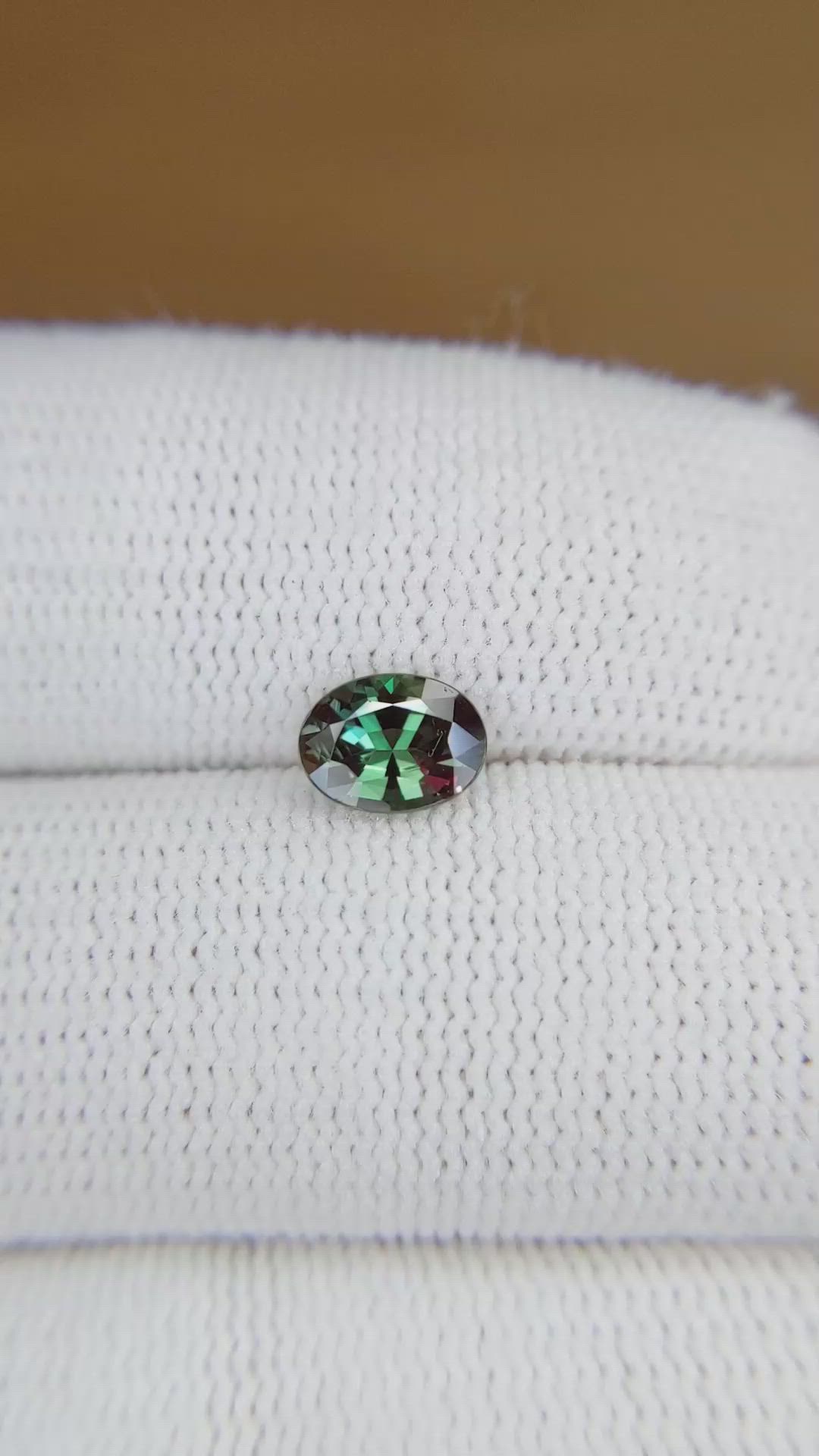 0.78 Ct. Alexandrite from Brazil Size Video
