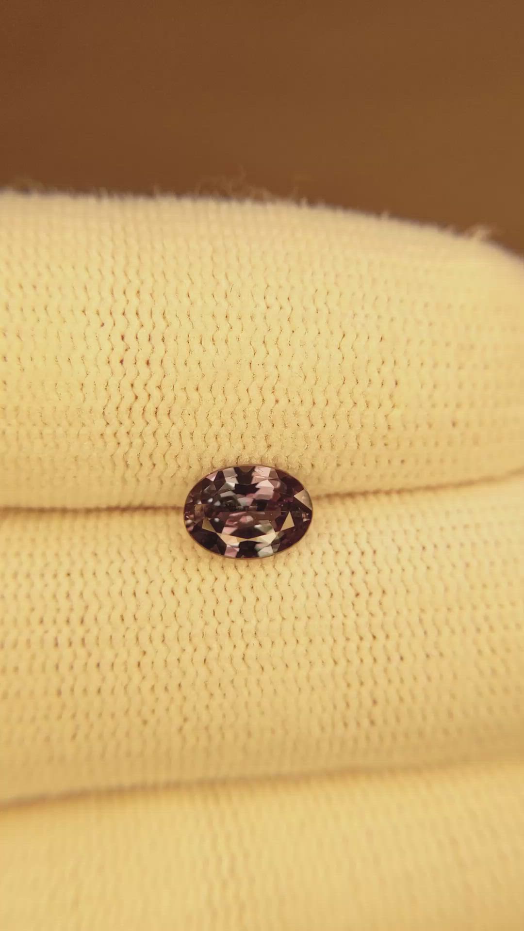 0.97 Ct. Alexandrite from Brazil Size Video