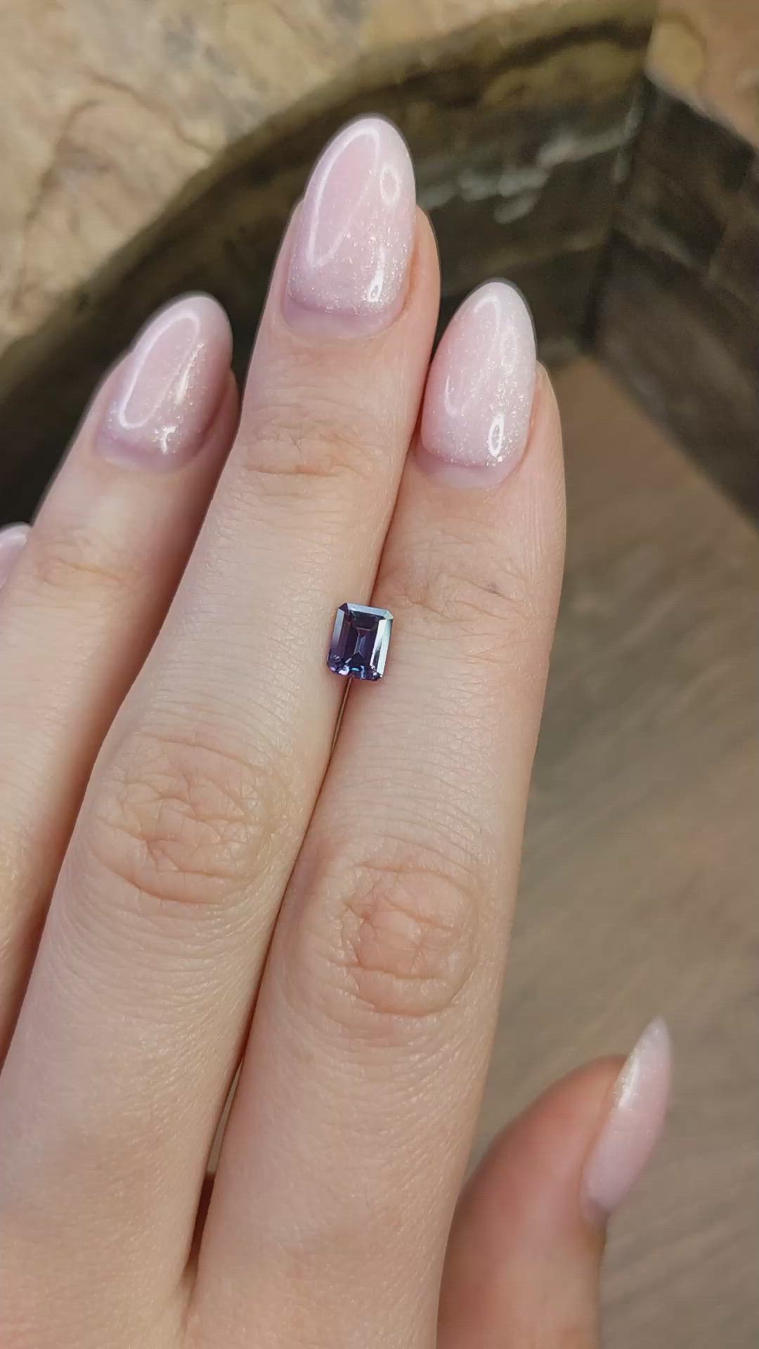 1.03 Ct. Alexandrite from Brazil Size Video