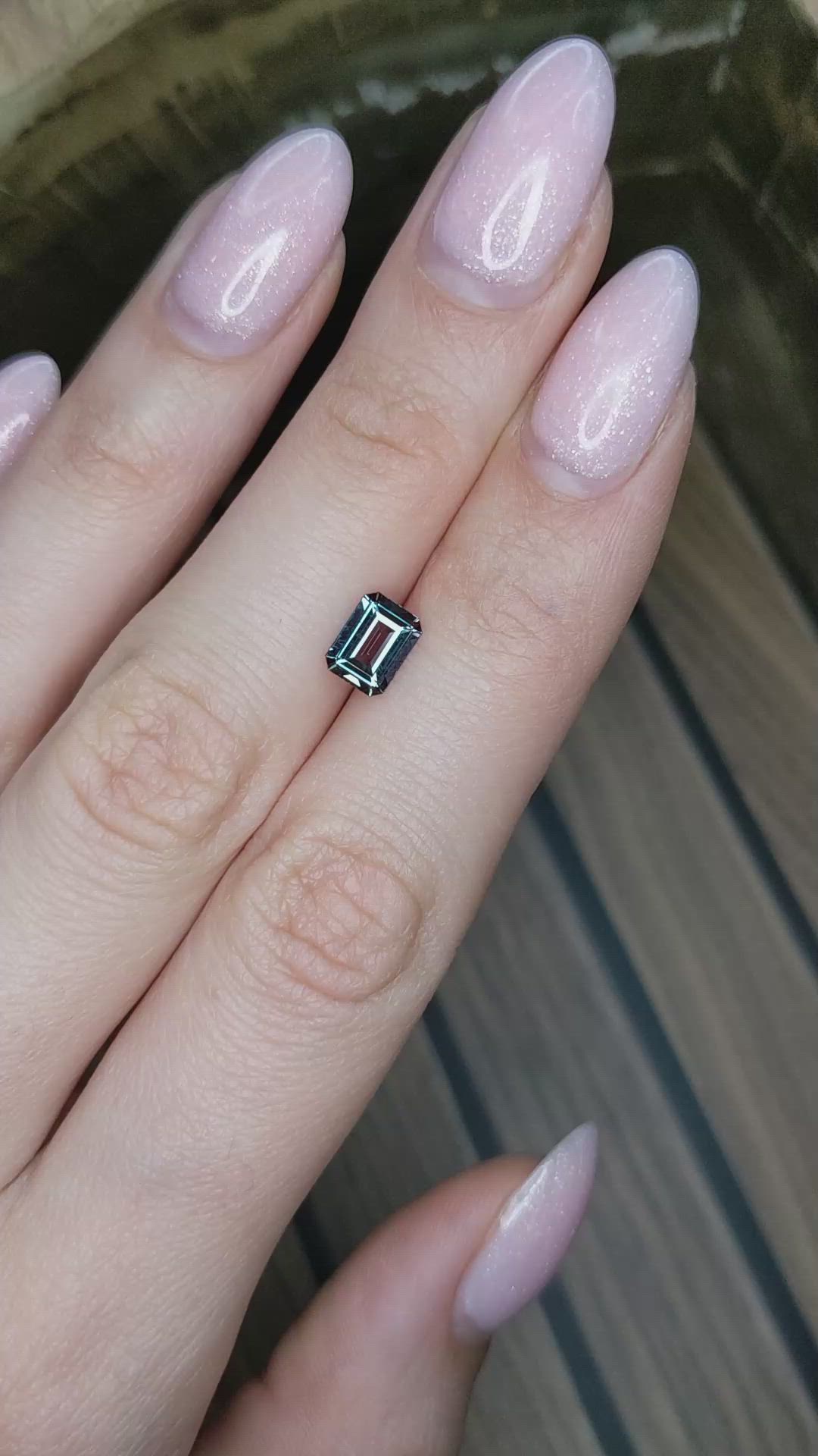 1.11 Ct. Alexandrite from Brazil Size Video