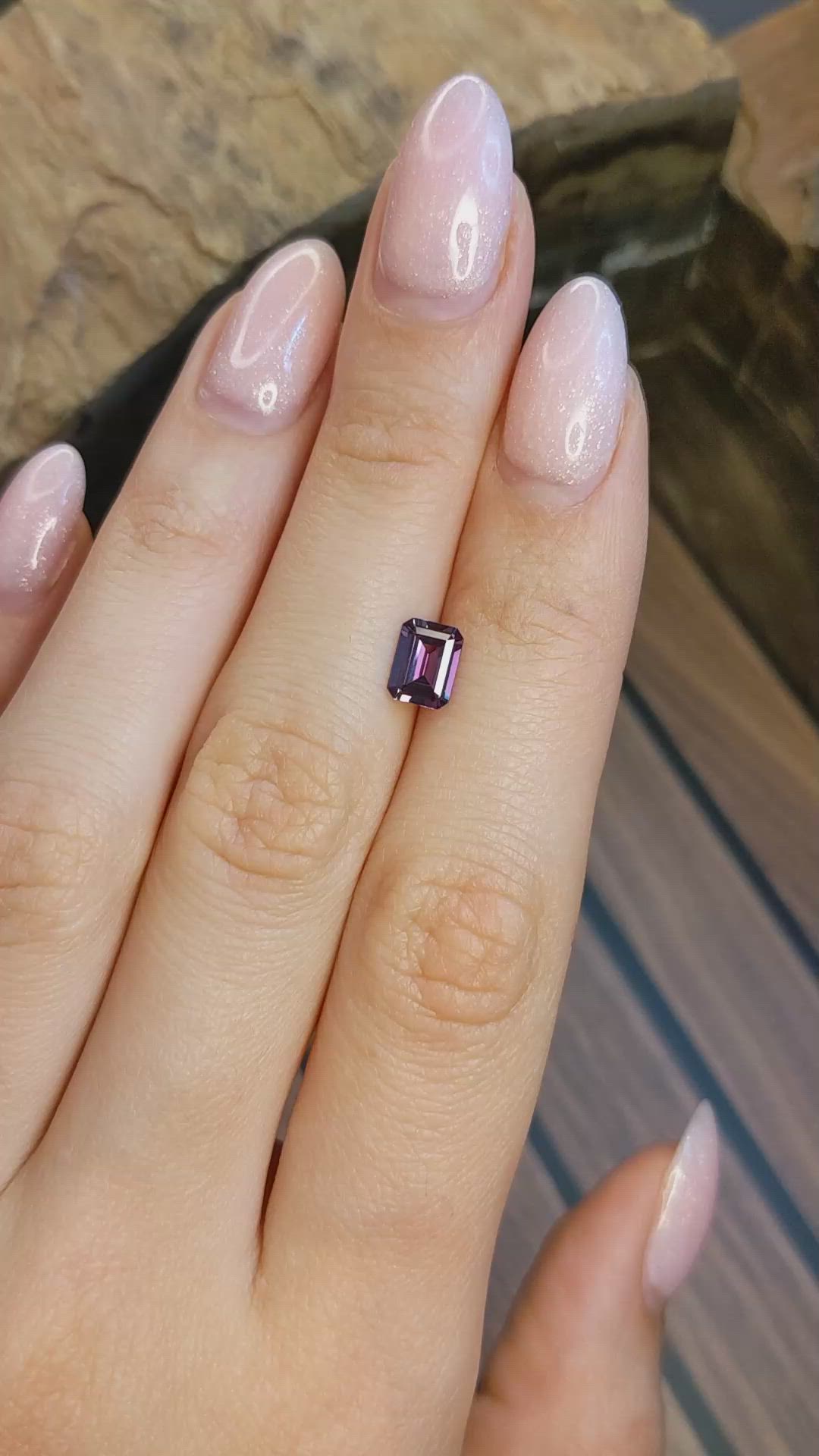 1.11 Ct. Alexandrite from Brazil Size Video