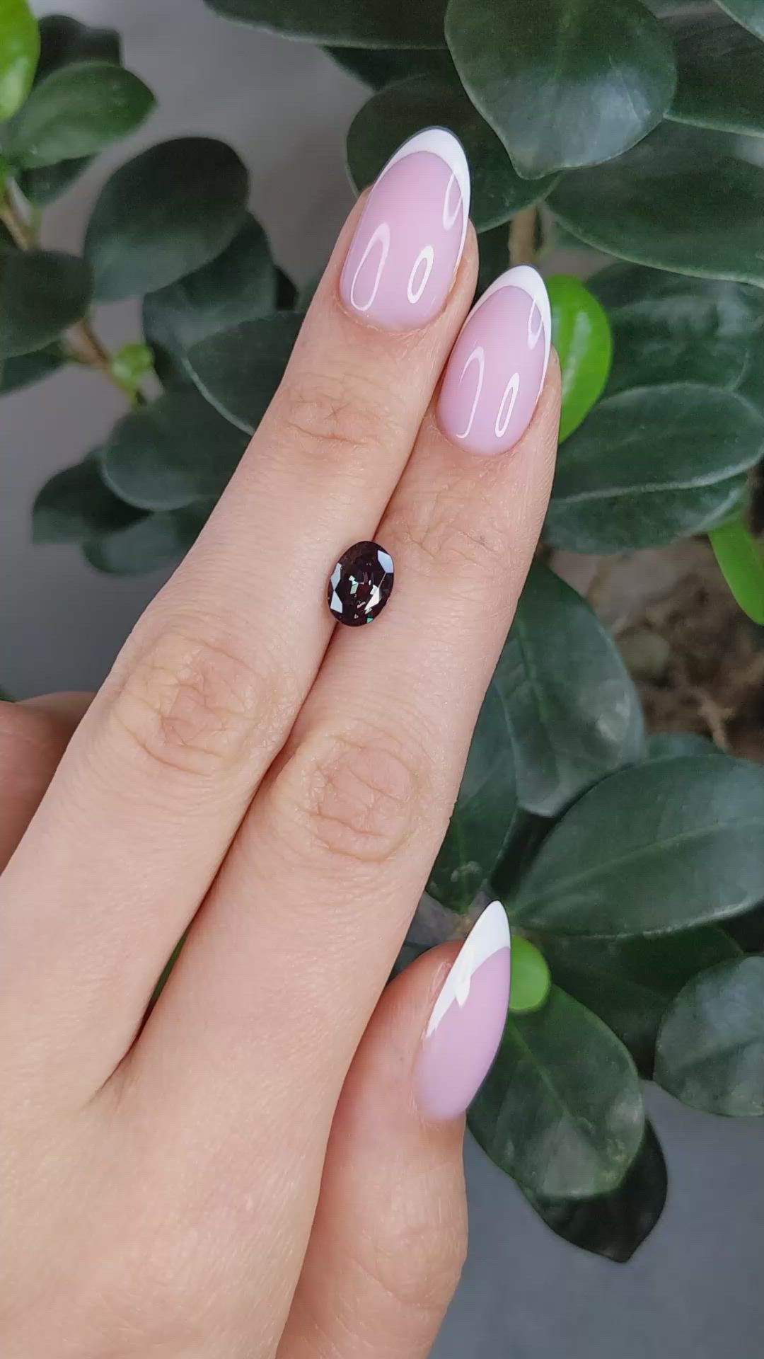 1.57 Ct. Alexandrite from Brazil Size Video