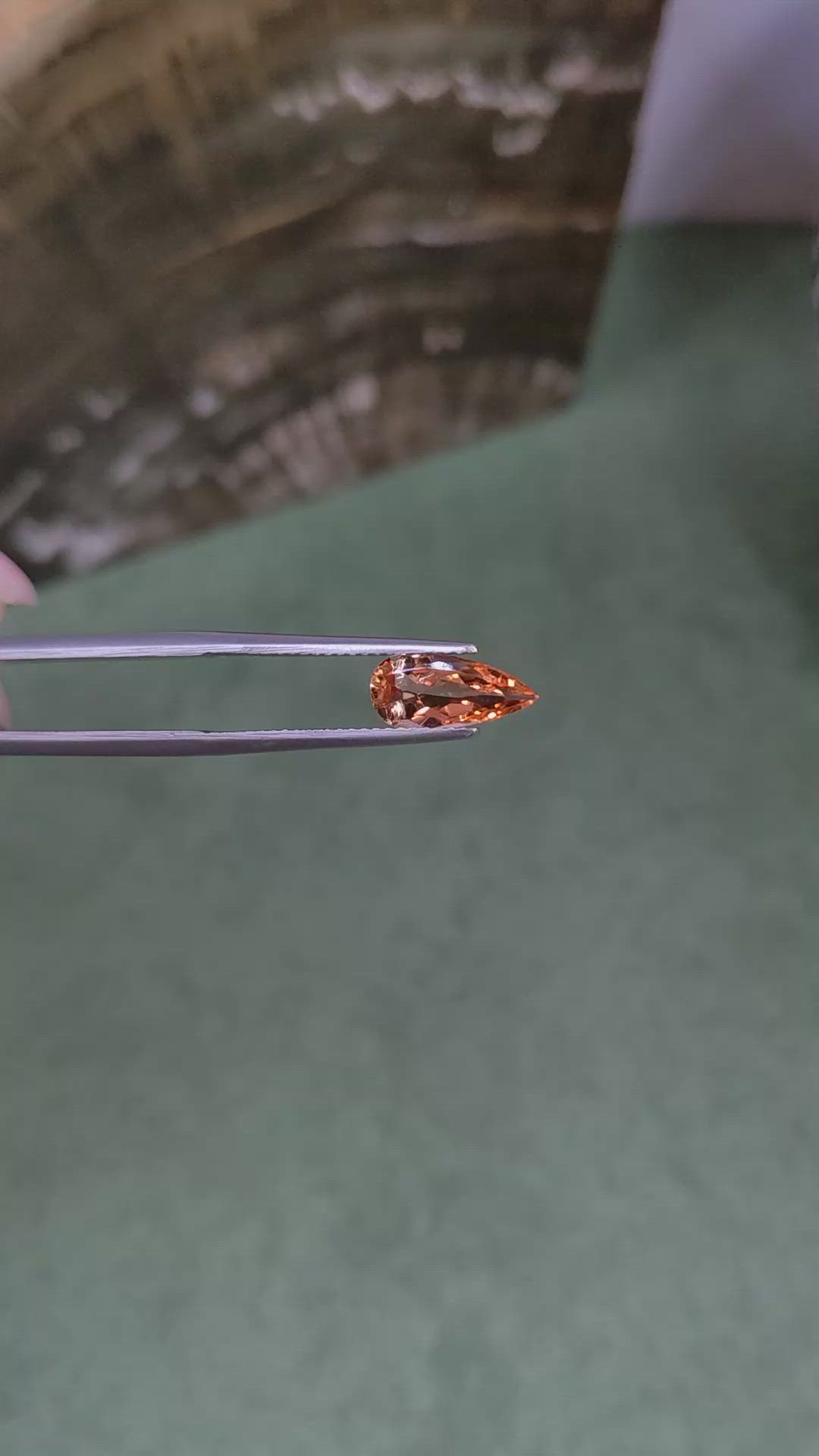 1.51 Ct. Orange Precious Topaz from Brazil Size Video