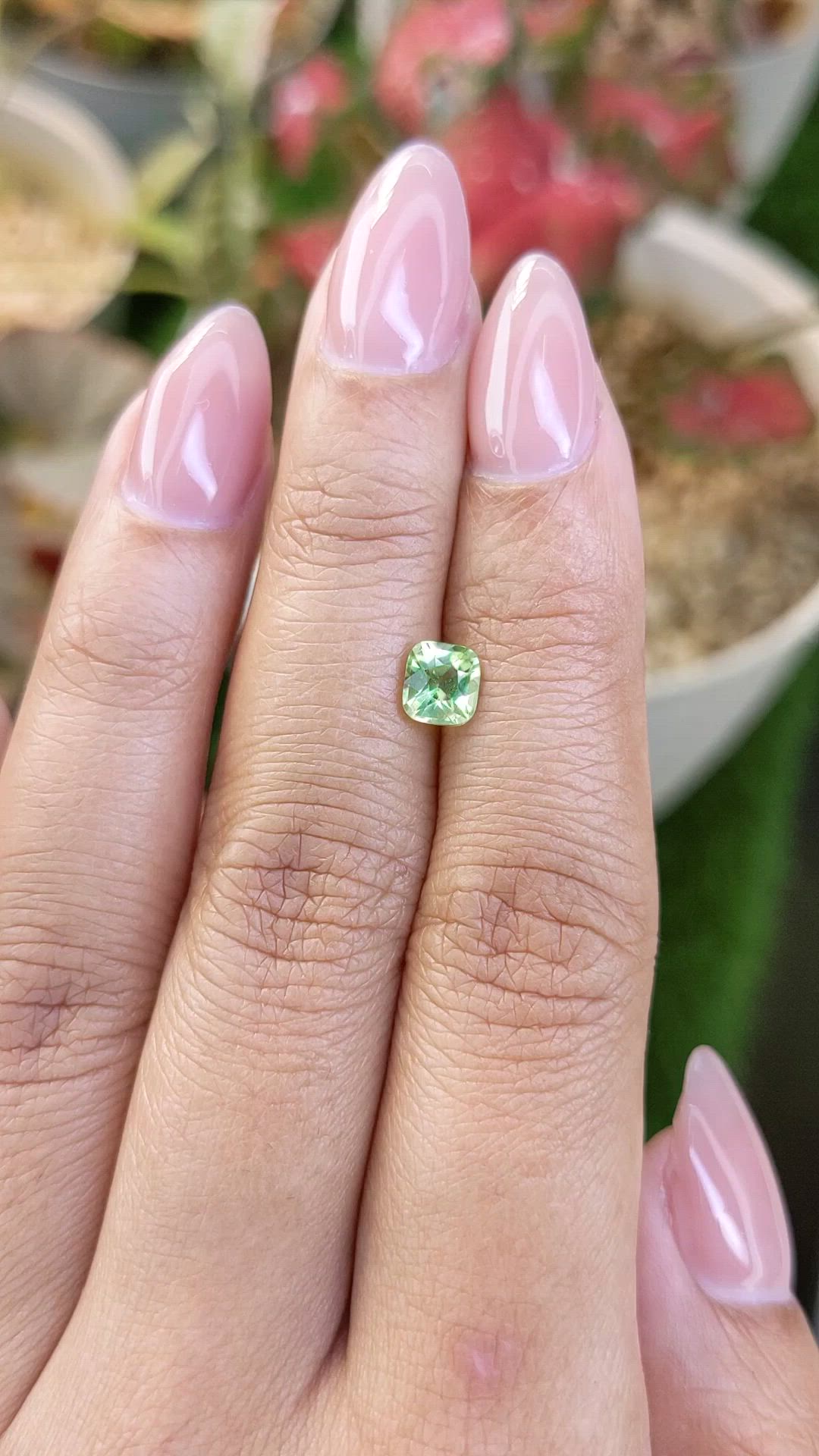 0.75 Ct. Yellowish Green Peridot from Pakistan Size Video