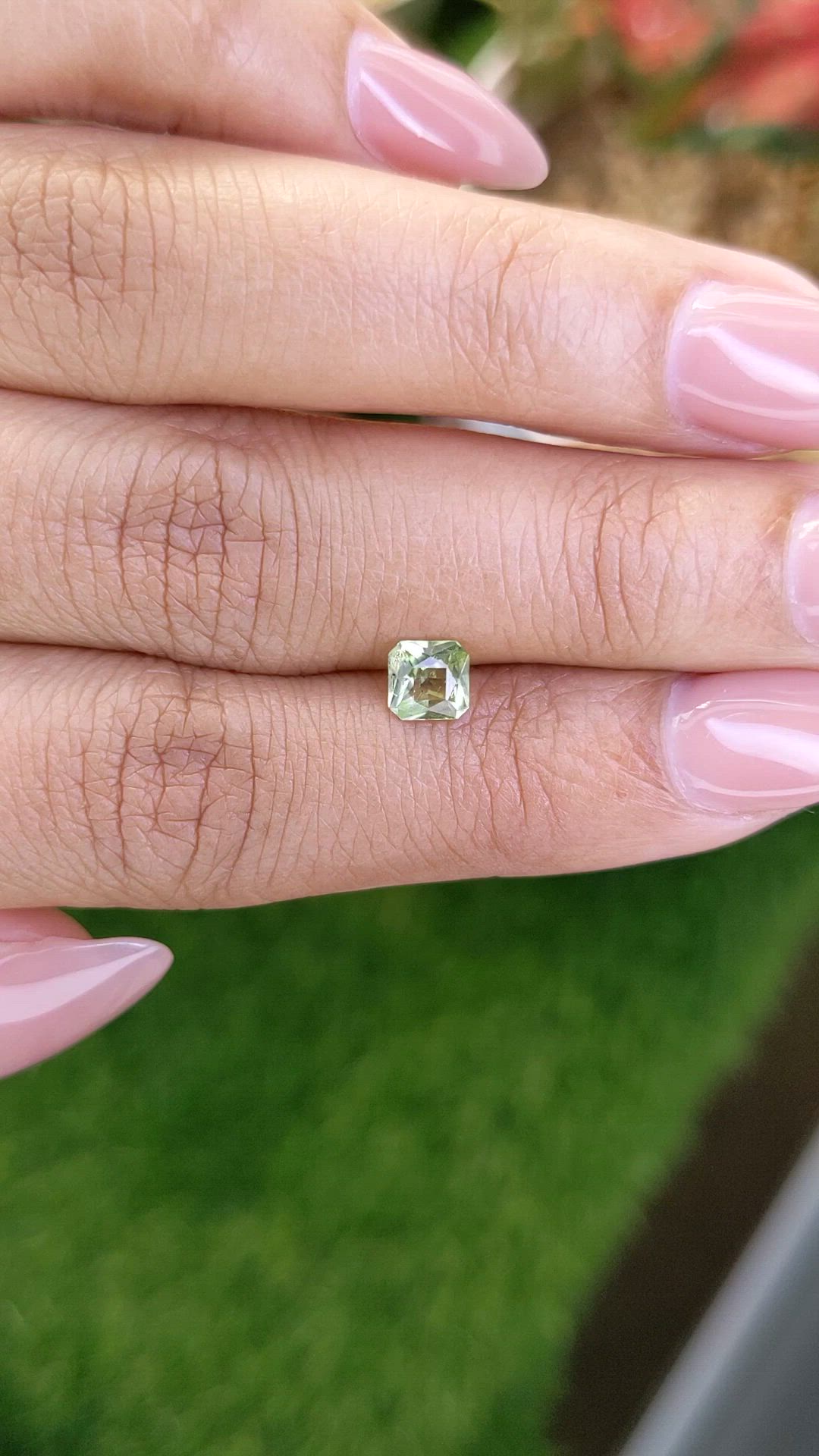 0.56 Ct. Yellowish Green Peridot from Pakistan Size Video