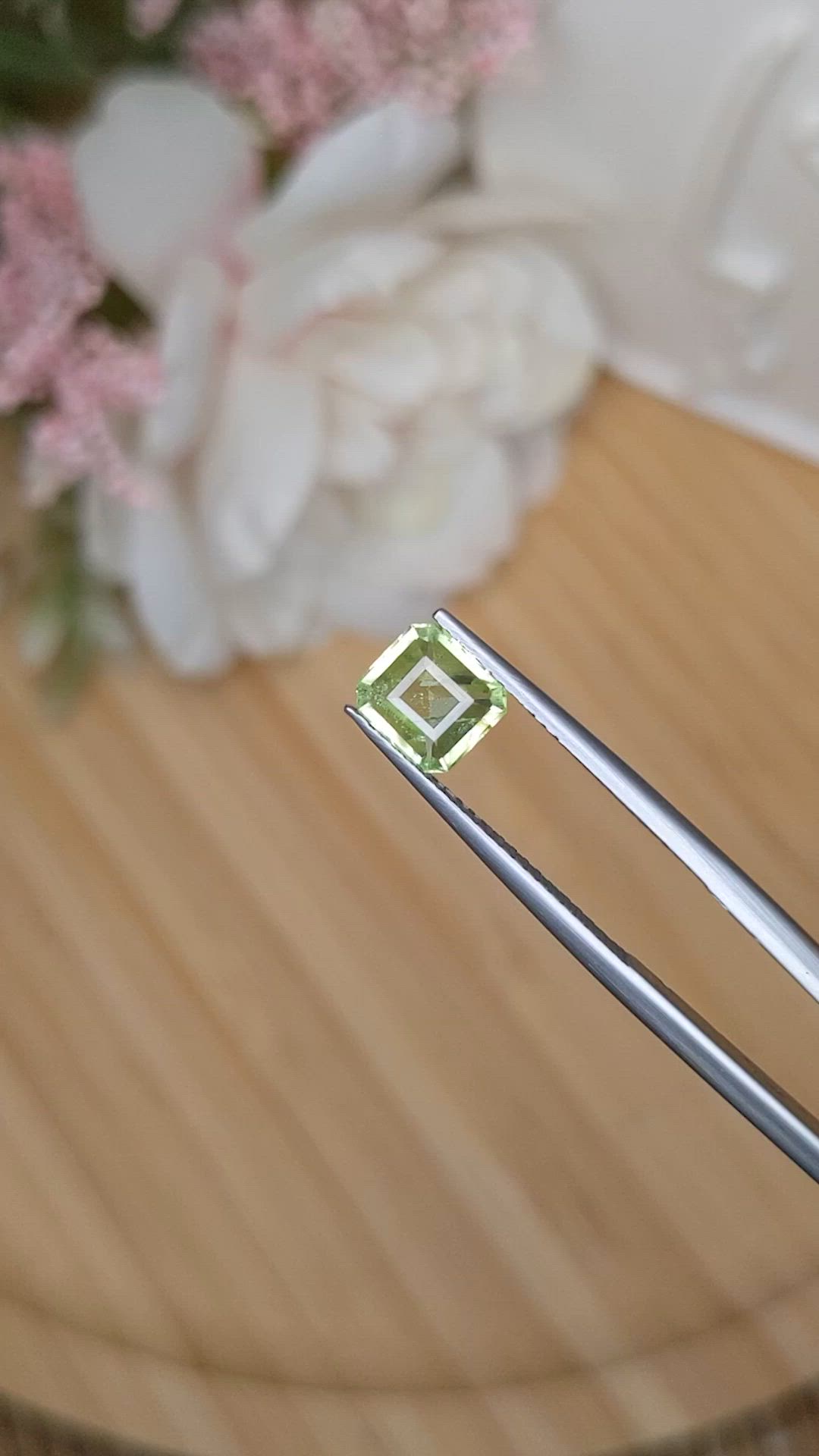 1.03 Ct. Yellowish Green Peridot from Pakistan Size Video
