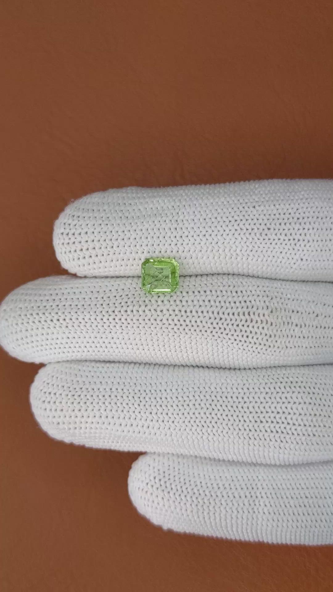 1.03 Ct. Yellowish Green Peridot from Pakistan Size Video